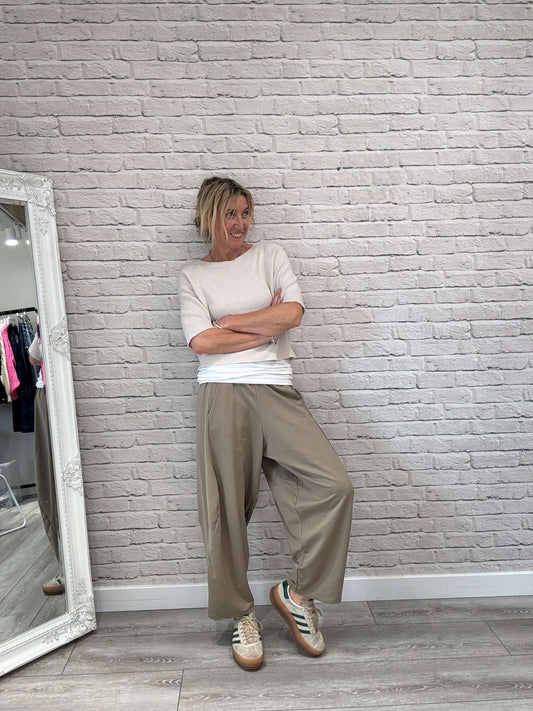 Barrel Joggers | Mocha (NEW)