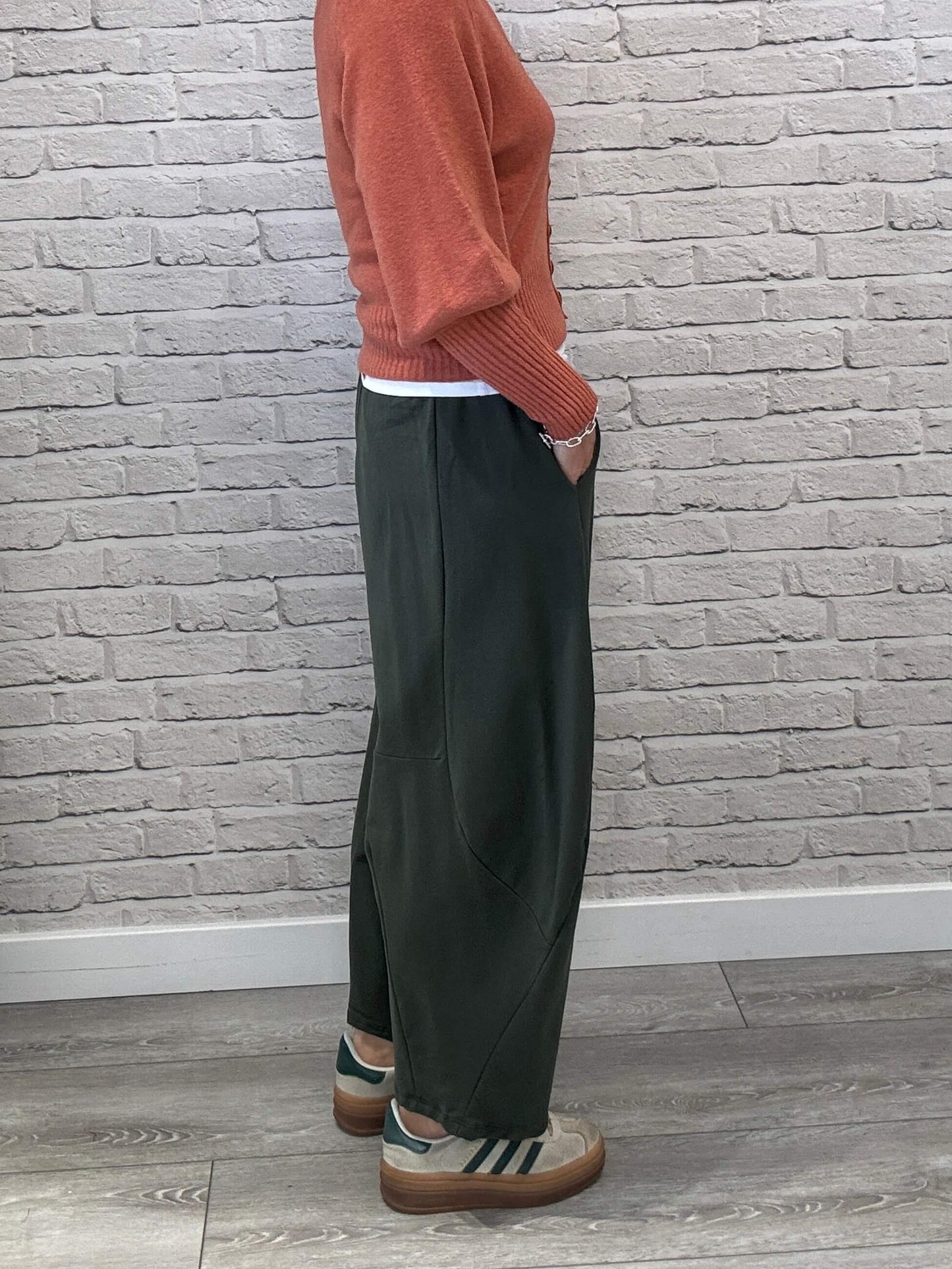 Barrel Joggers |Dark Green (NEW)