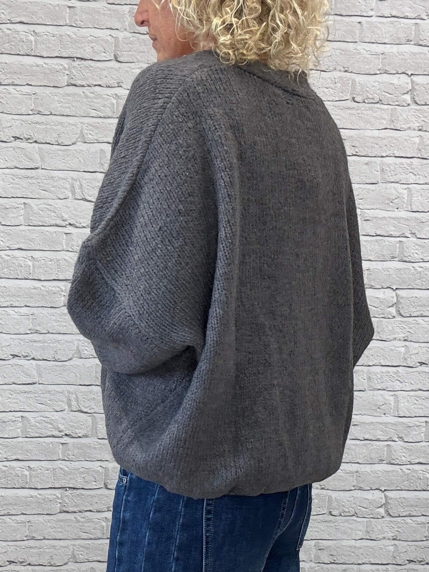 Fleurs Cardigan | Anthracite