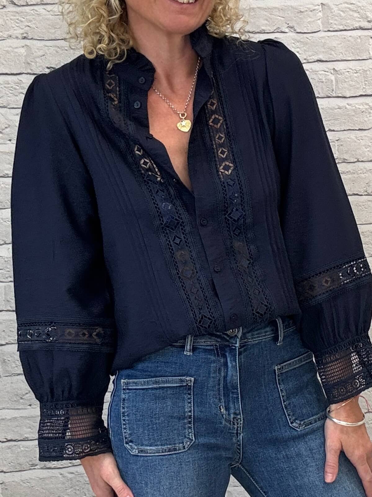 Bunny Blouse | Navy