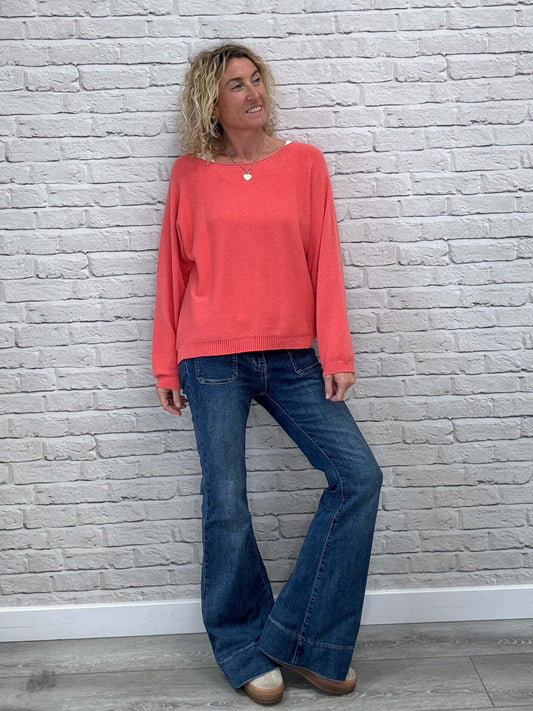 Molly Sweater | Coral