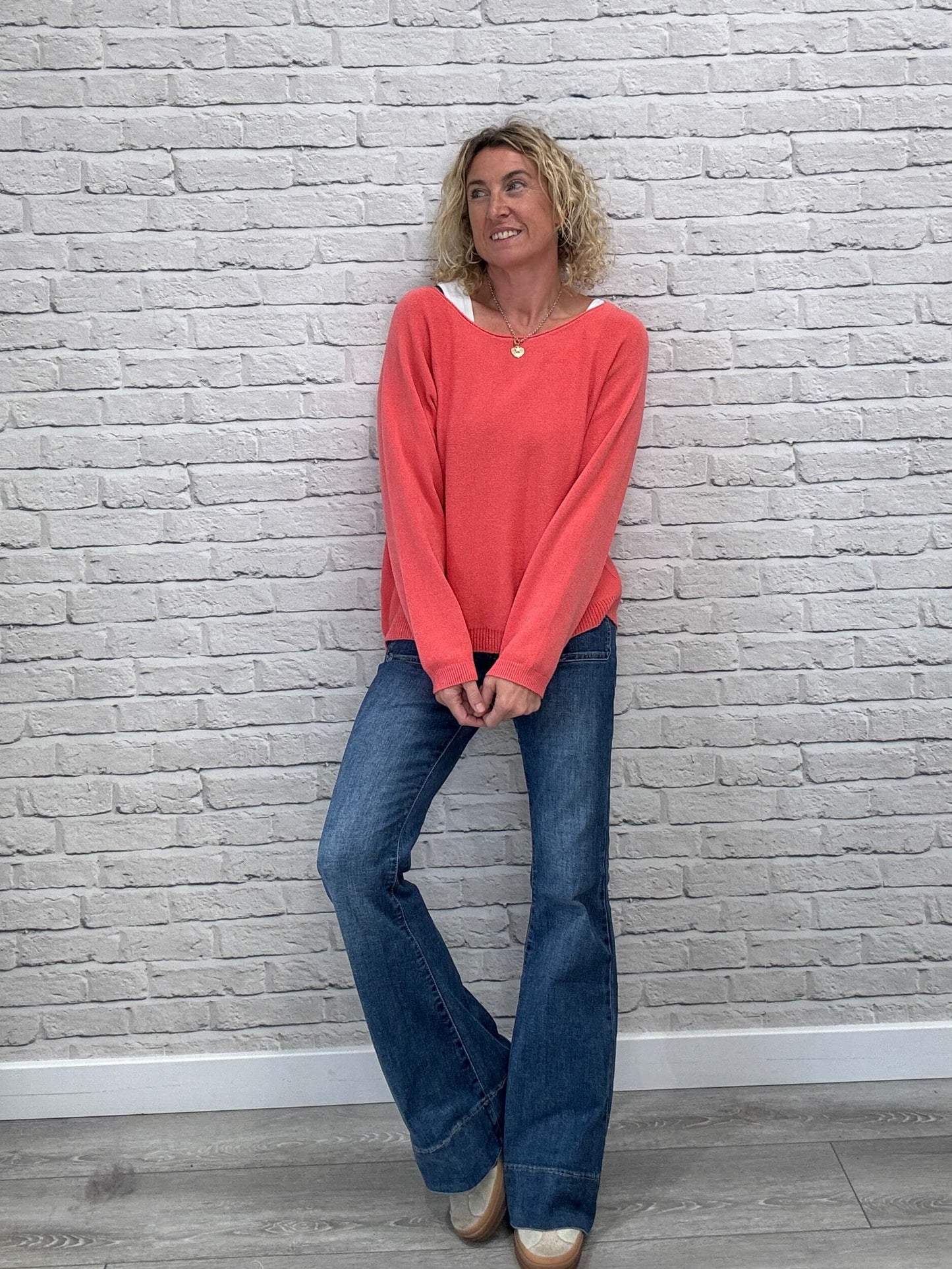 Molly Sweater | Coral