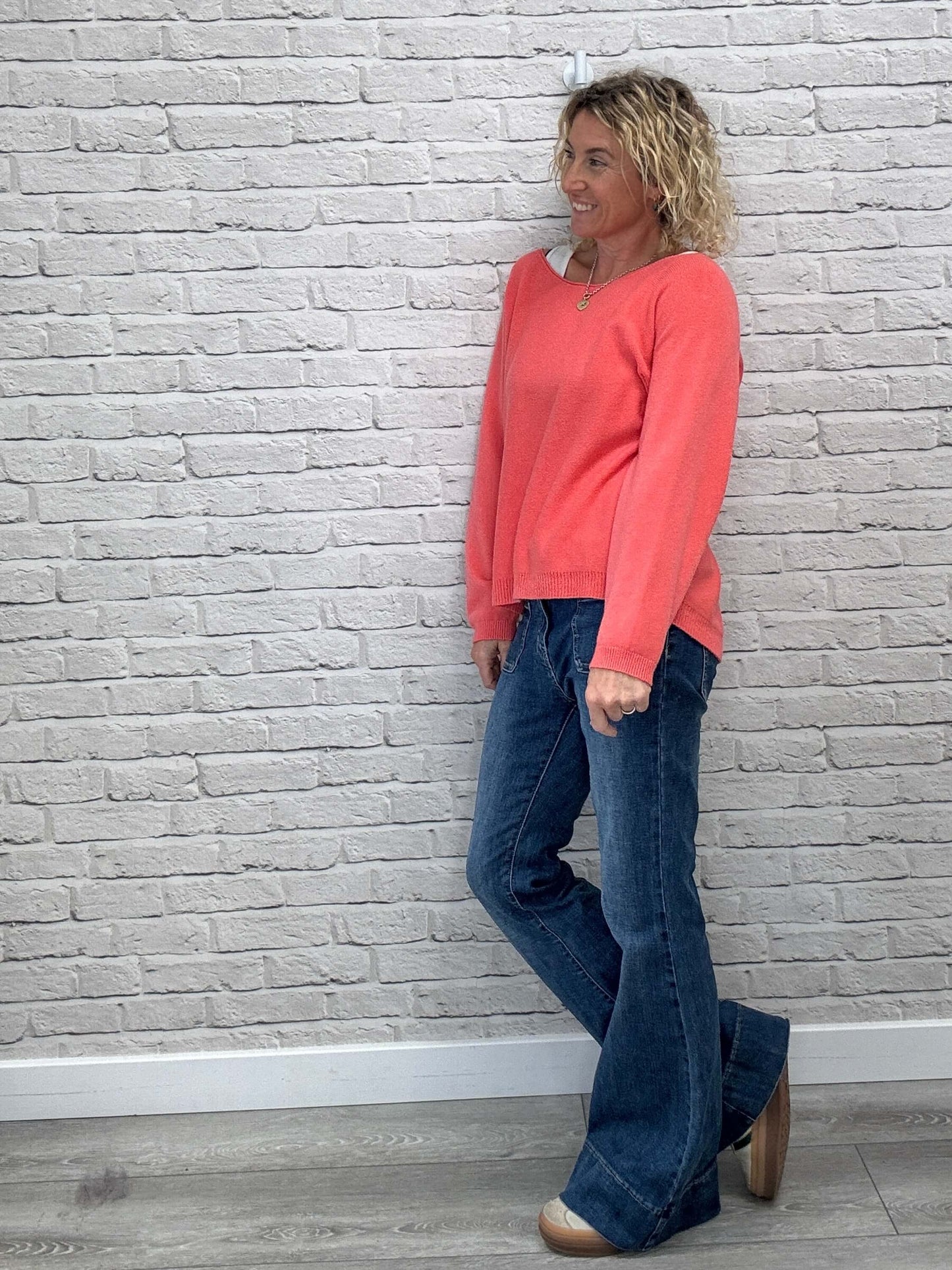 Molly Sweater | Coral