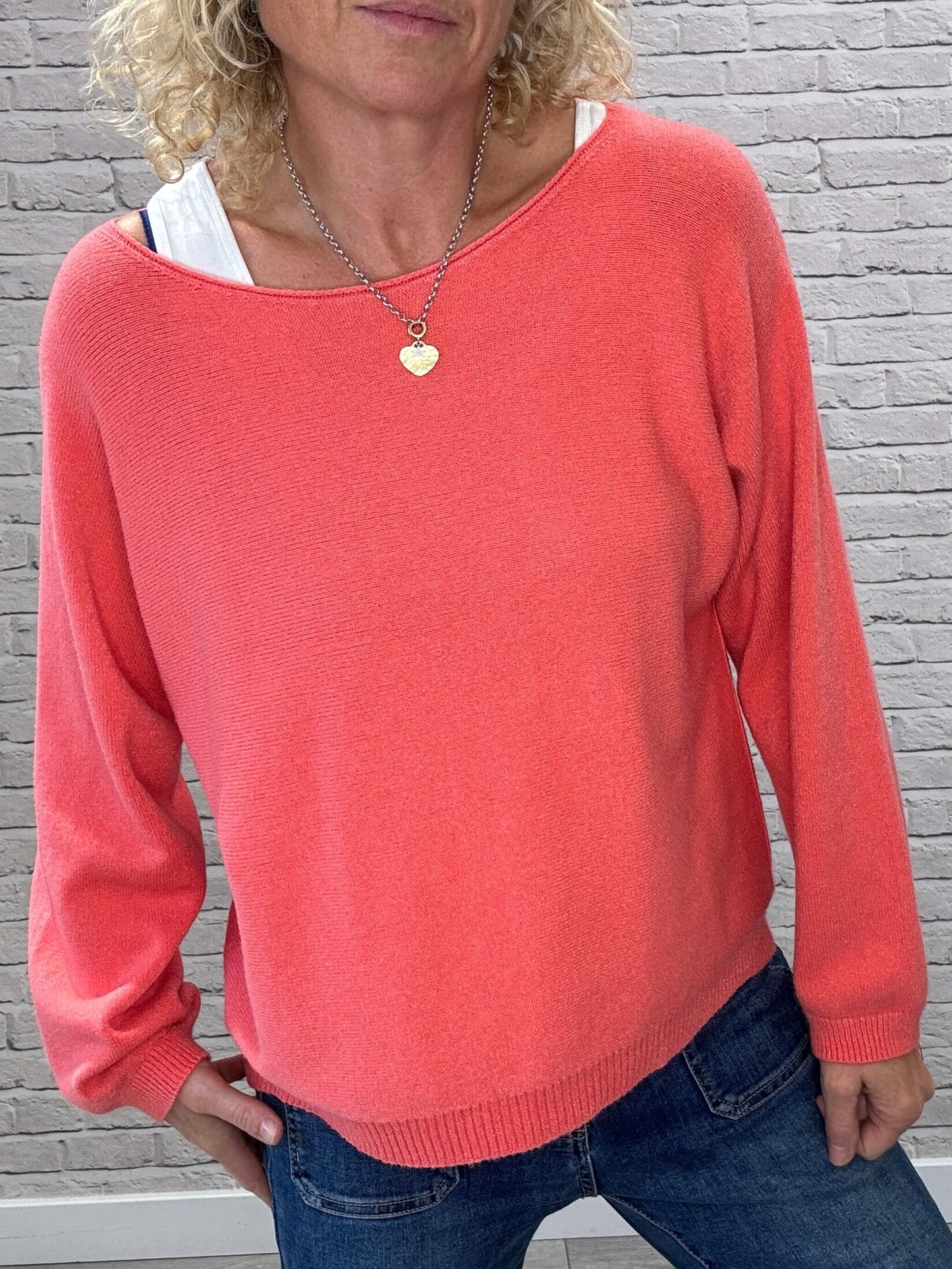 Molly Sweater | Coral