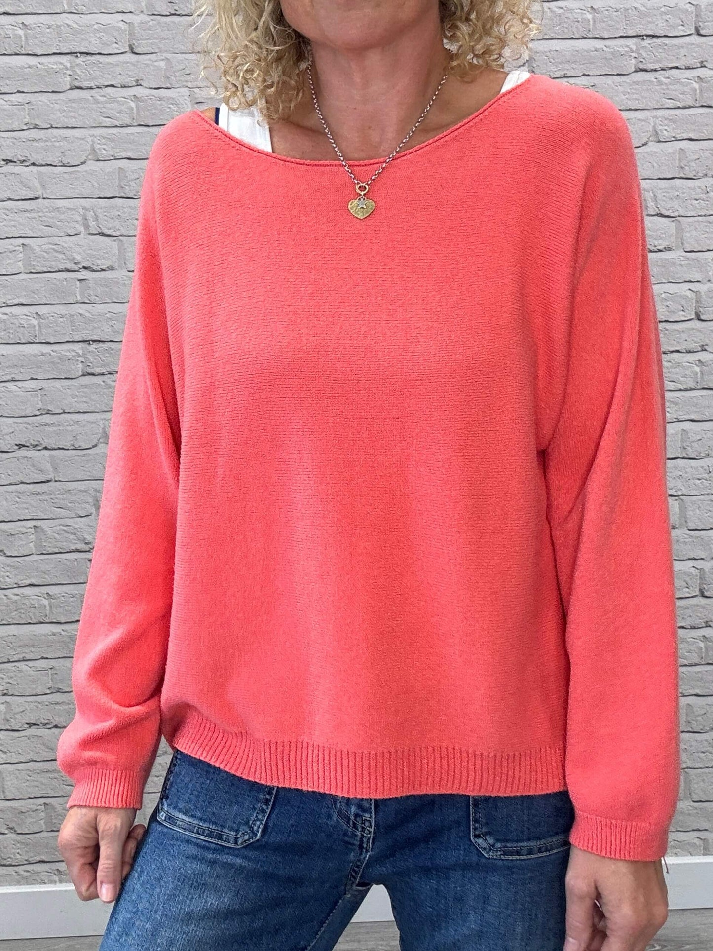 Molly Sweater | Coral