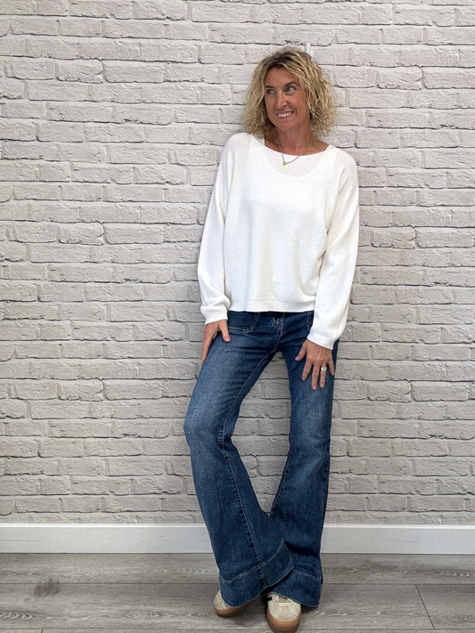 Molly Sweater | Chalk