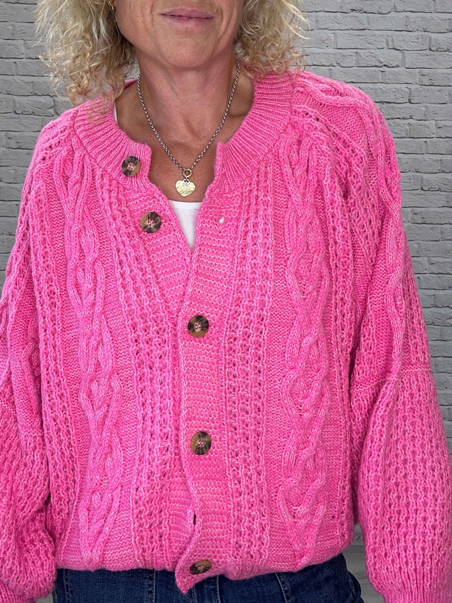 Brigit Cardigan | Pink