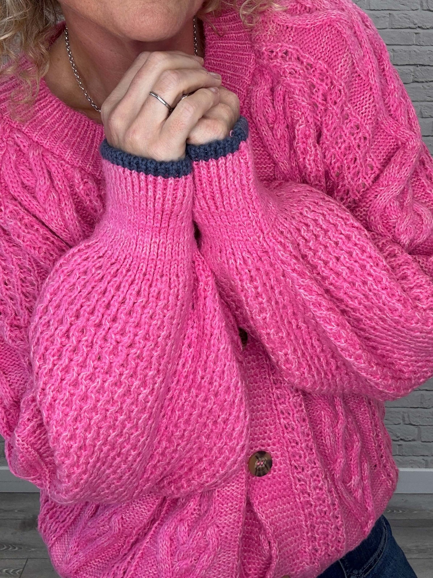 Brigit Cardigan | Pink