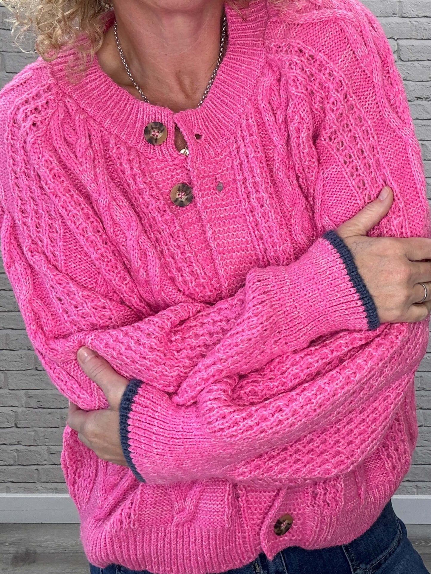 Brigit Cardigan | Pink