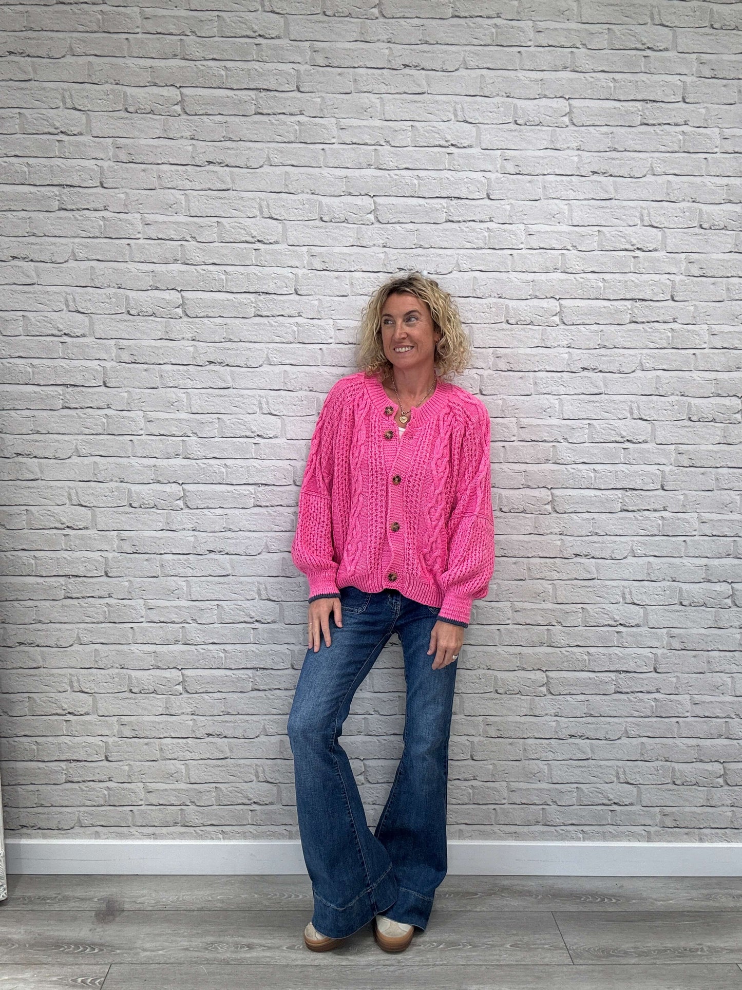 Brigit Cardigan | Pink