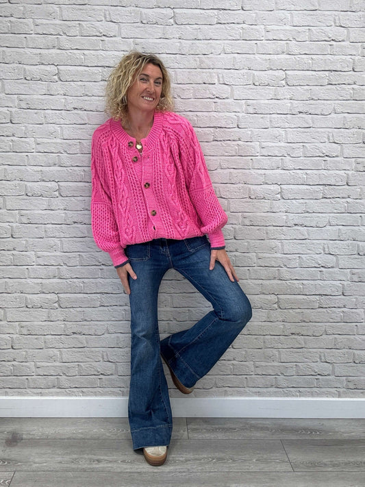 Brigit Cardigan | Pink