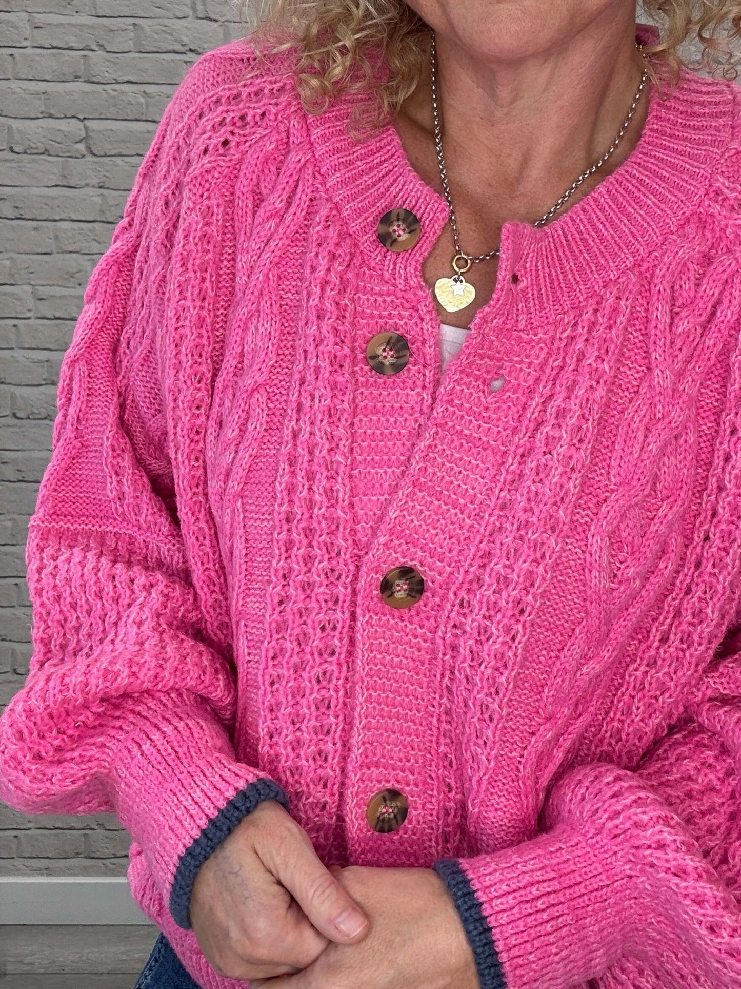 Brigit Cardigan | Pink