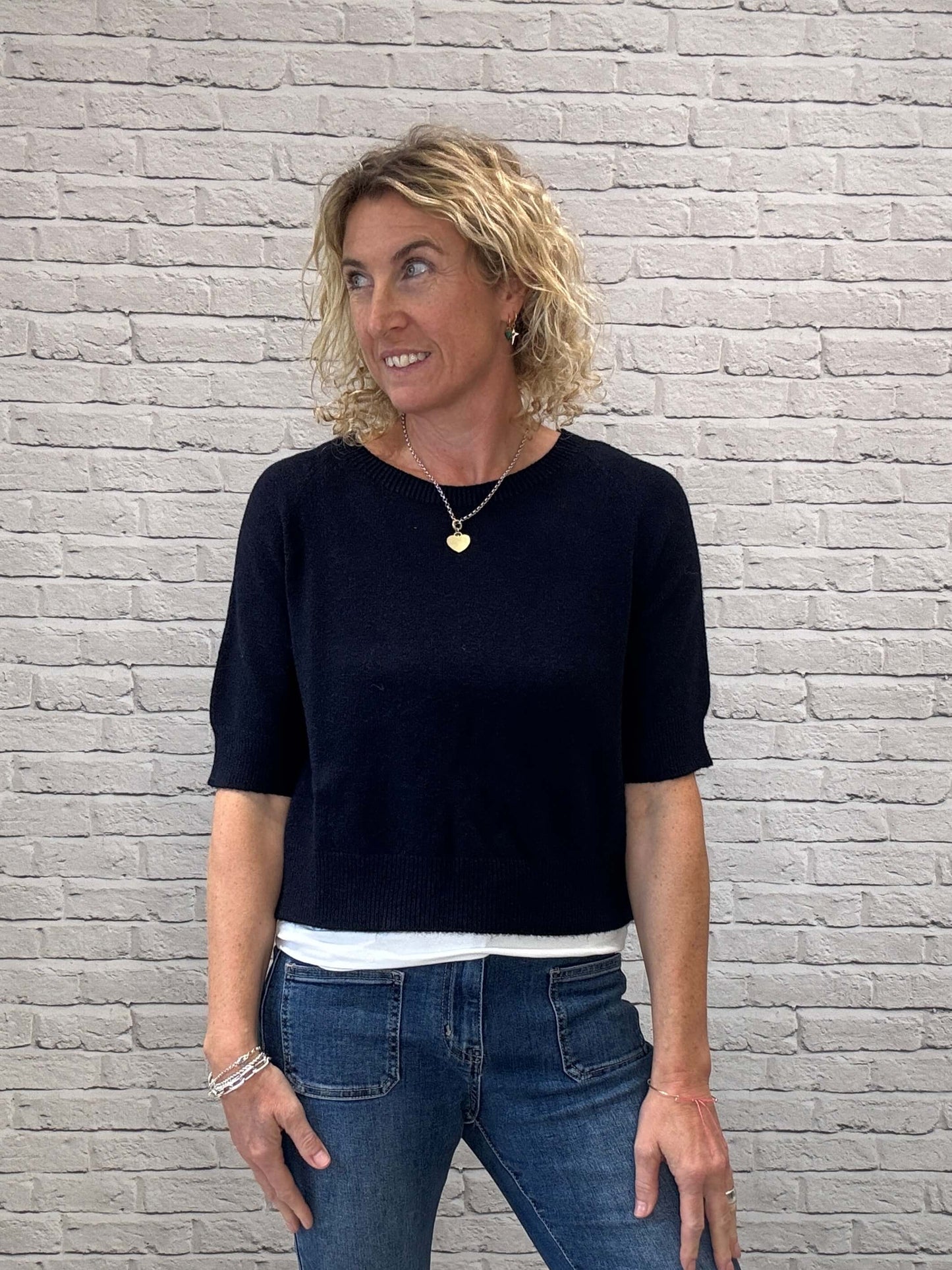 Charlotte Knit | Navy