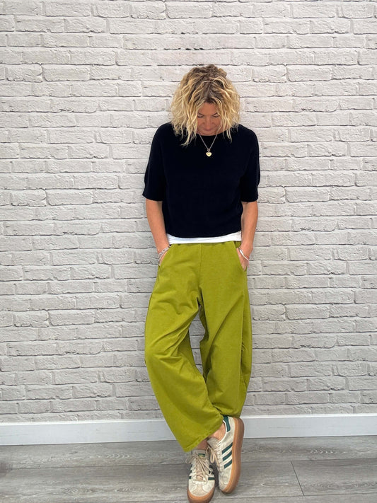 Barrel Joggers | Chartreuse (NEW)