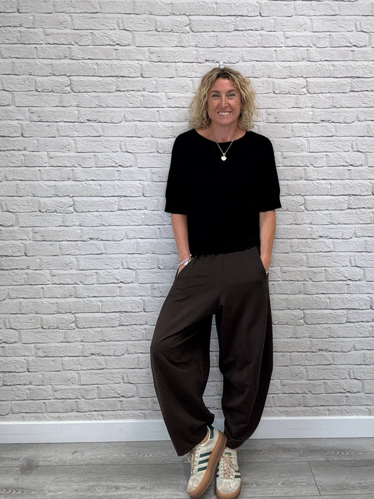 Barrel Joggers | Chocolate (NEW)