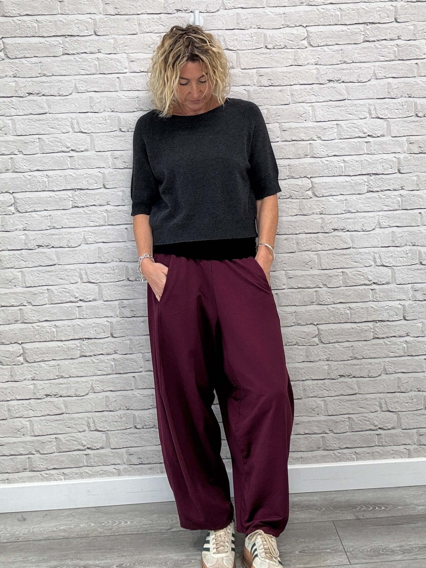 Barrel Joggers | Plum (NEW)