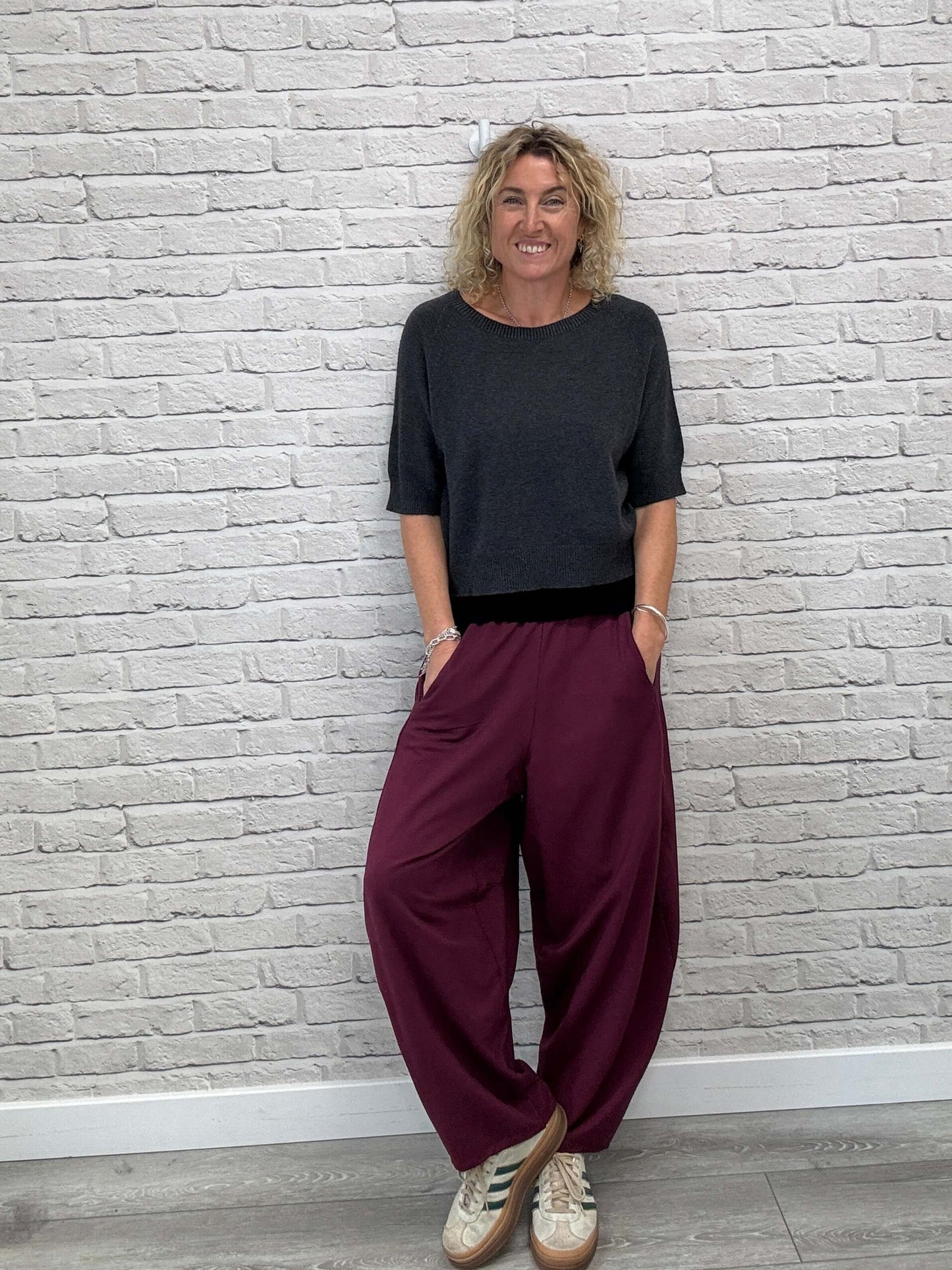 Barrel Joggers | Plum (NEW)