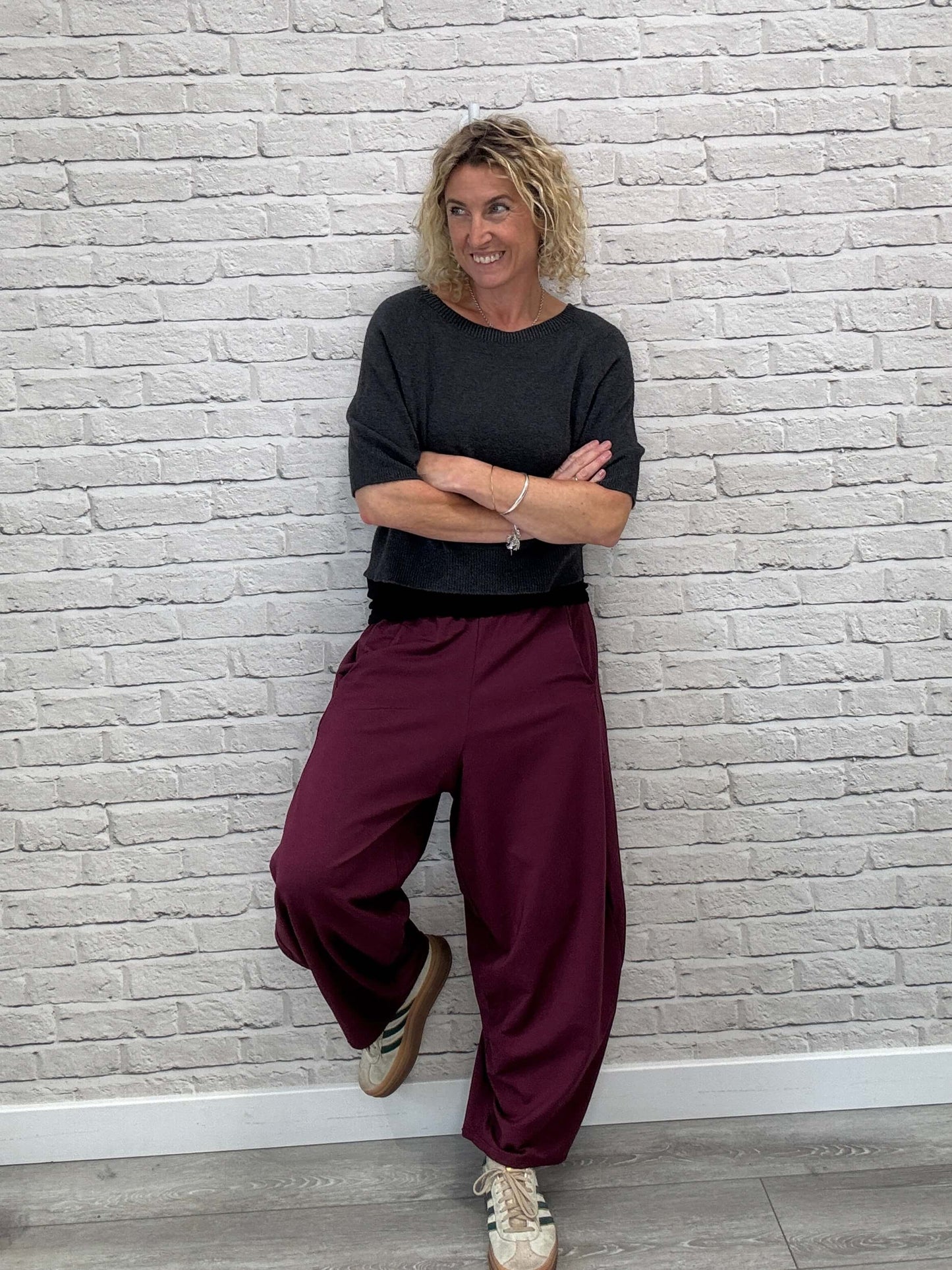 Barrel Joggers | Plum (NEW)