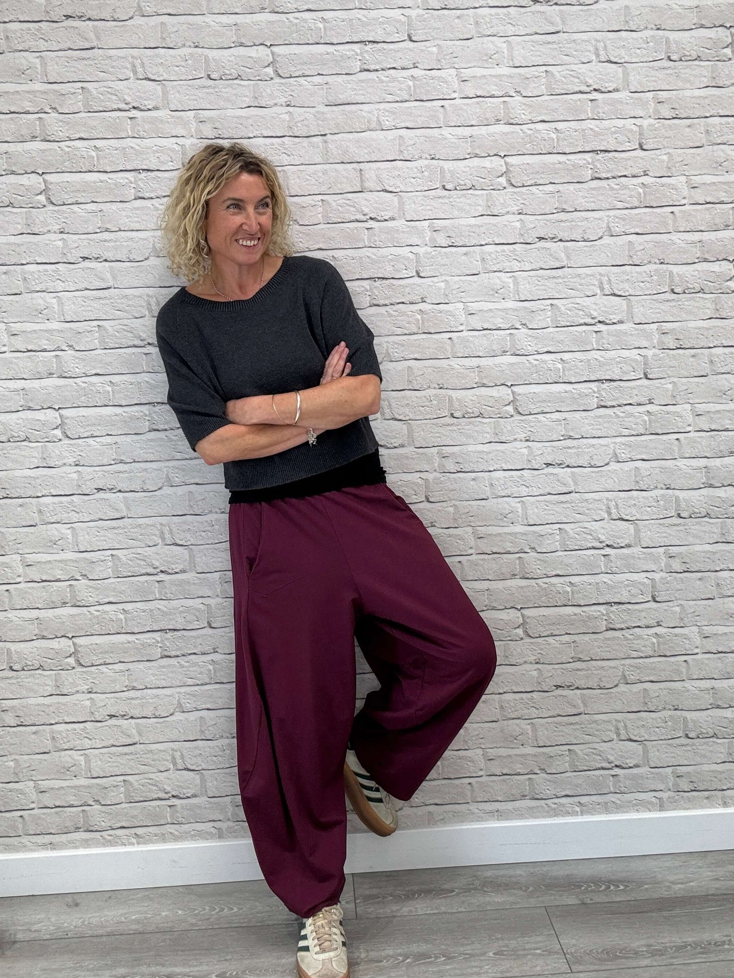 Barrel Joggers | Plum (NEW)