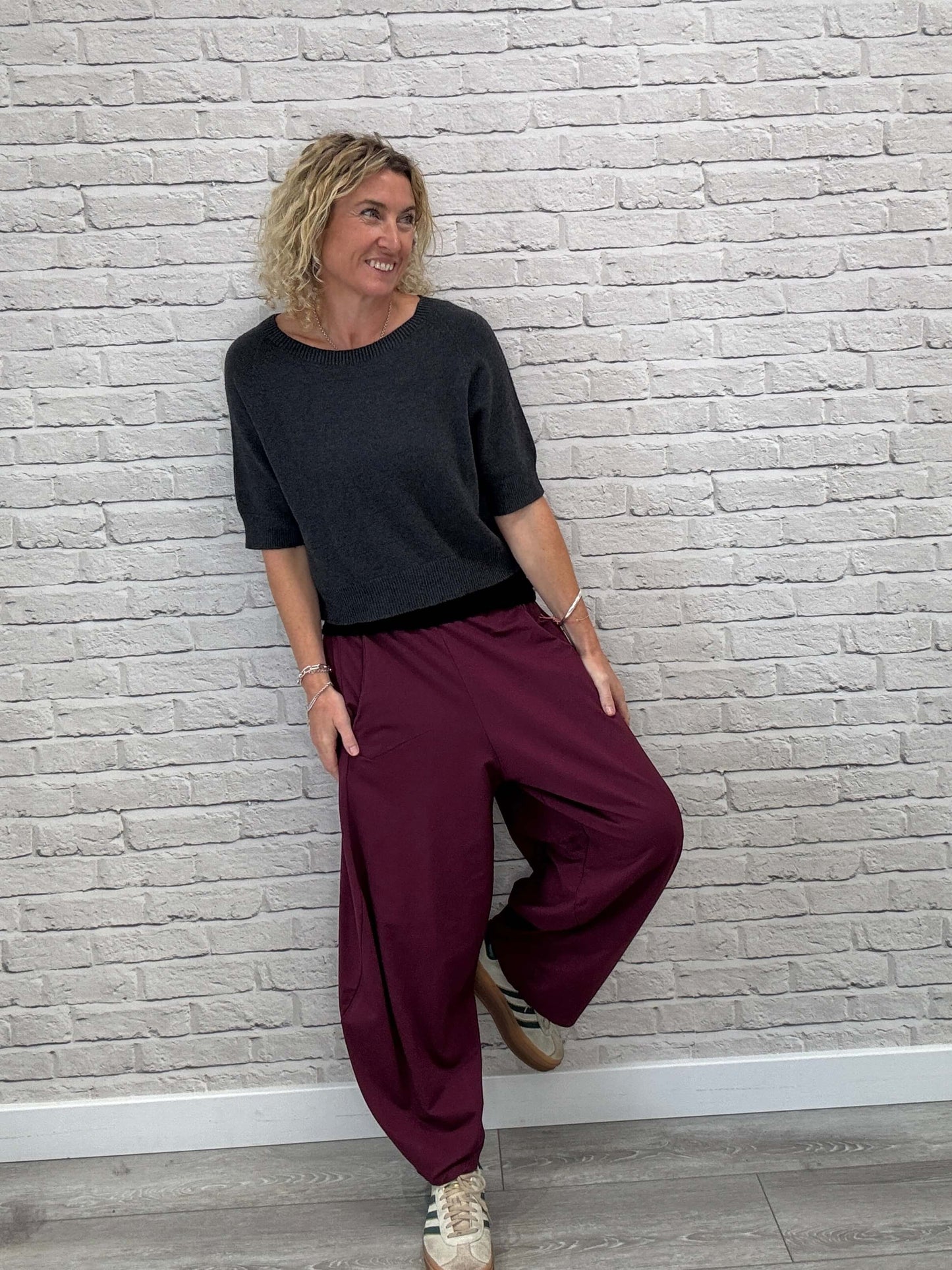 Barrel Joggers | Plum (NEW)