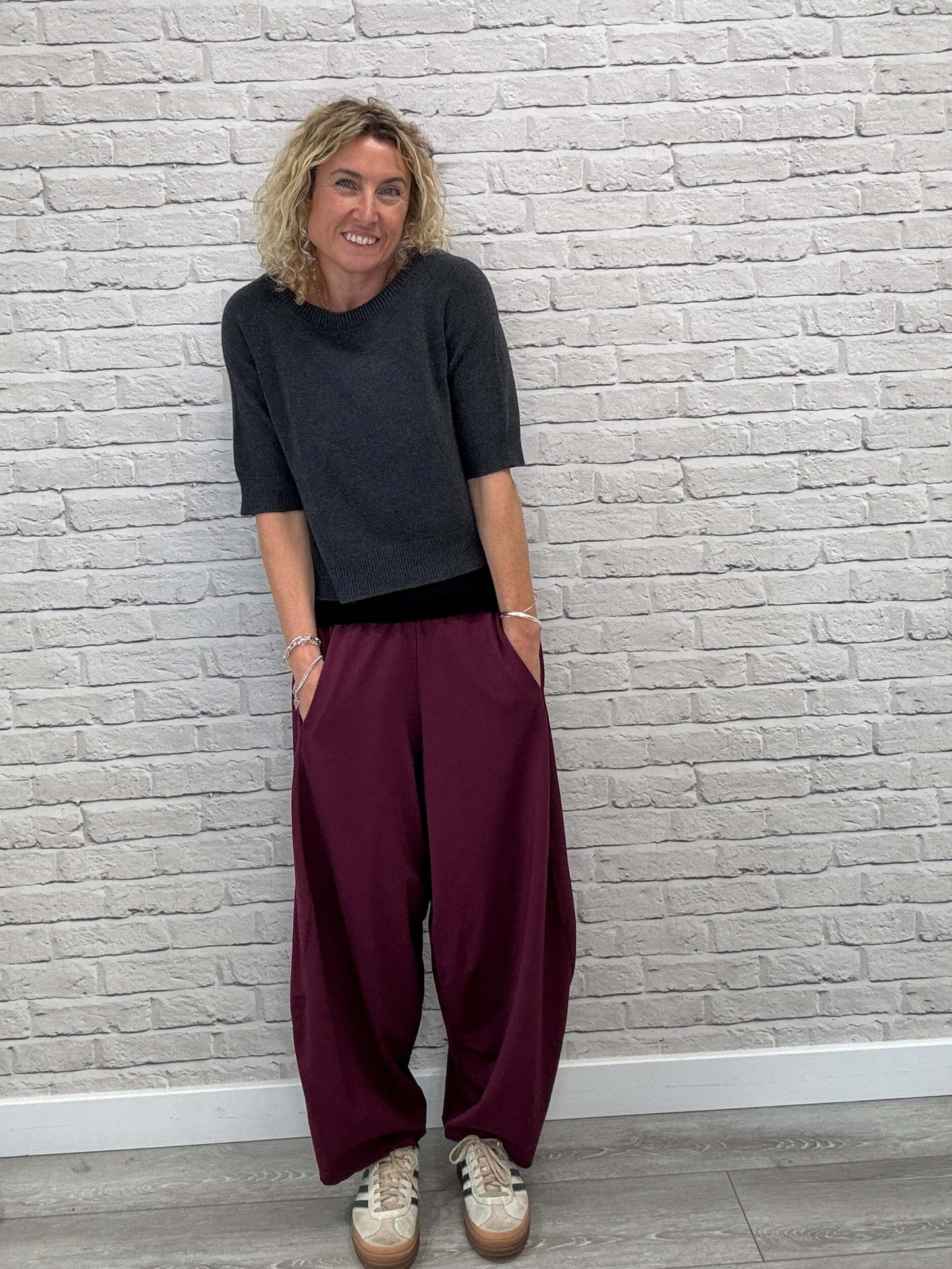 Barrel Joggers | Plum (NEW)