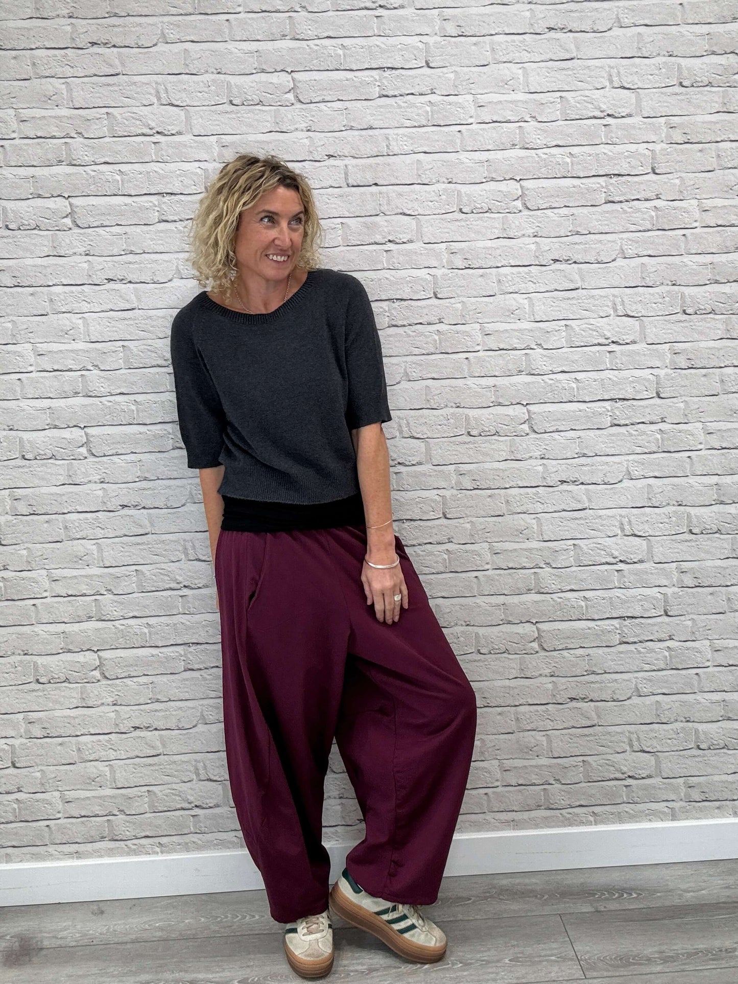 Barrel Joggers | Plum (NEW)