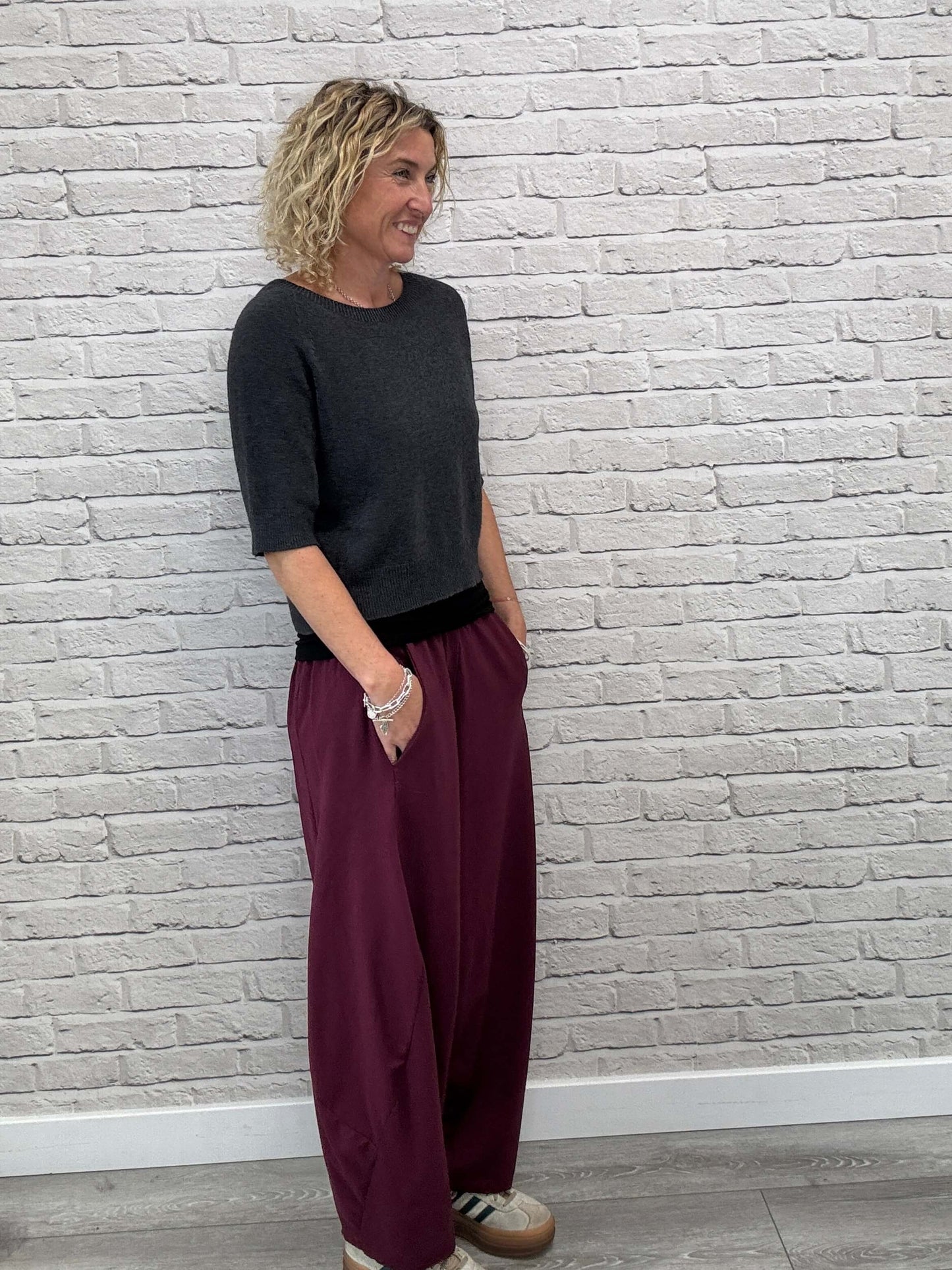 Barrel Joggers | Plum (NEW)