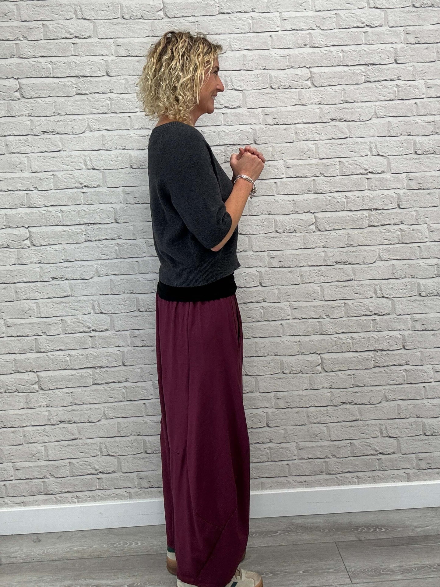 Barrel Joggers | Plum (NEW)