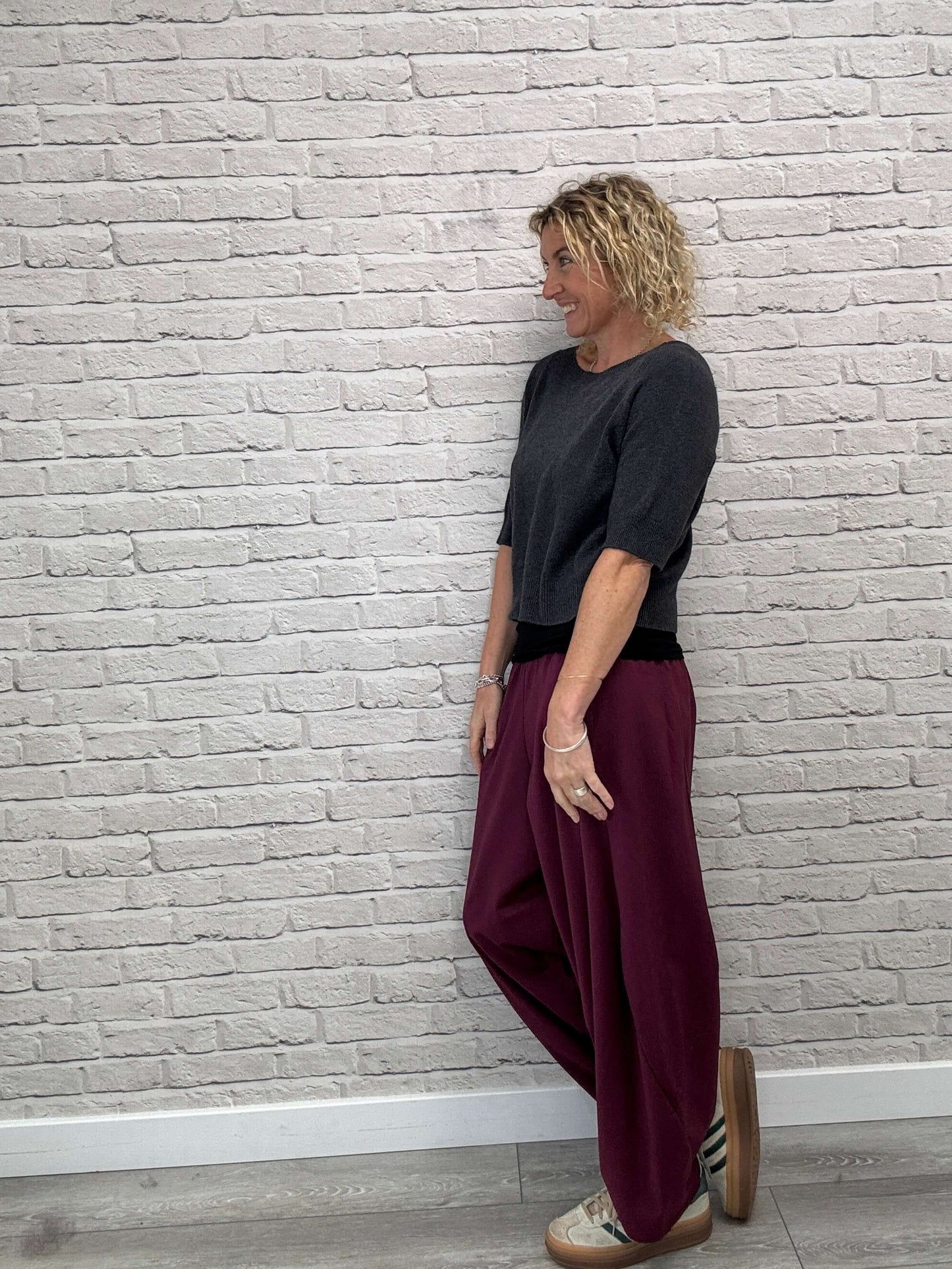 Barrel Joggers | Plum (NEW)