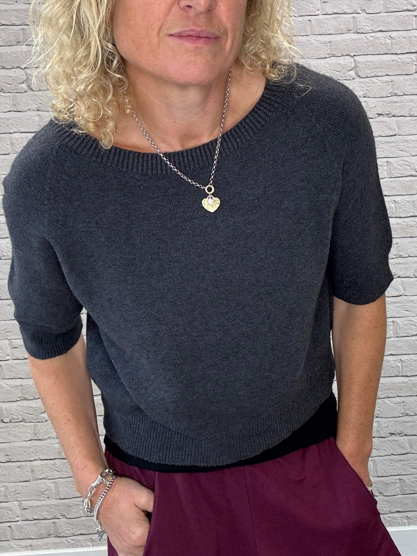 Charlotte Knit | Graphite
