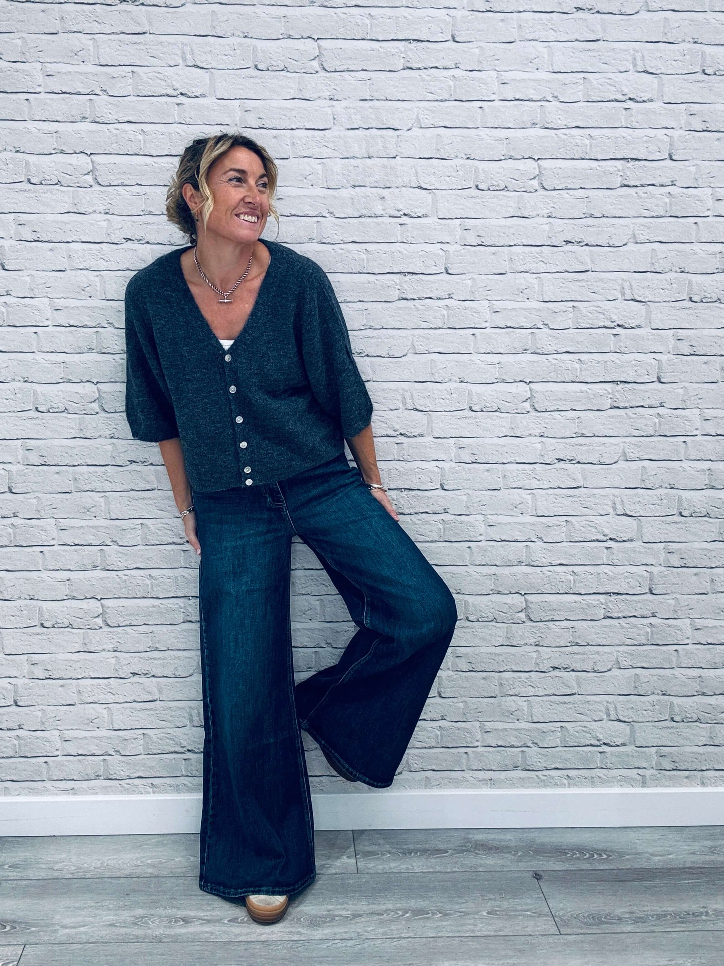 Shoreditch Palazzo Jeans | Indigo Wash