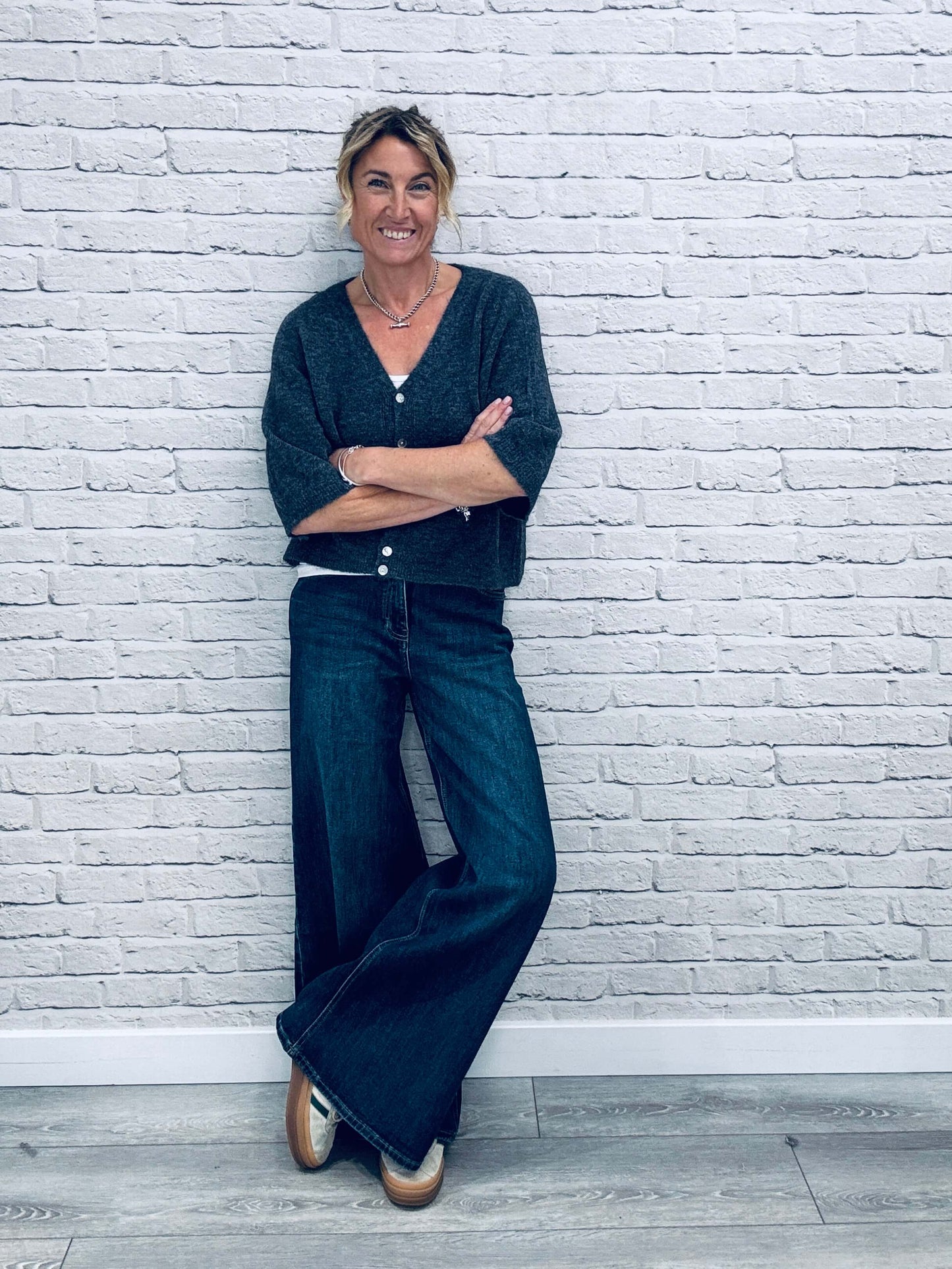 Shoreditch Palazzo Jeans | Indigo Wash