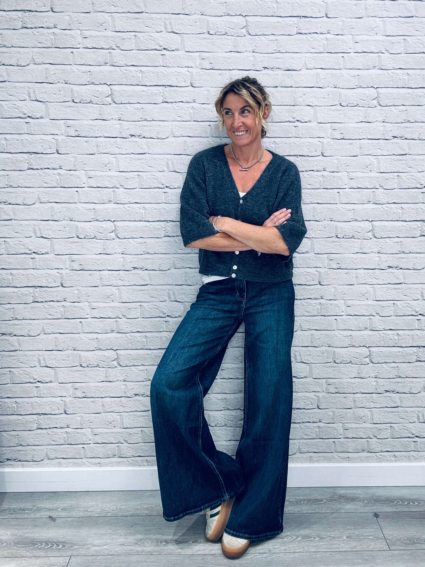 Shoreditch Palazzo Jeans | Indigo Wash