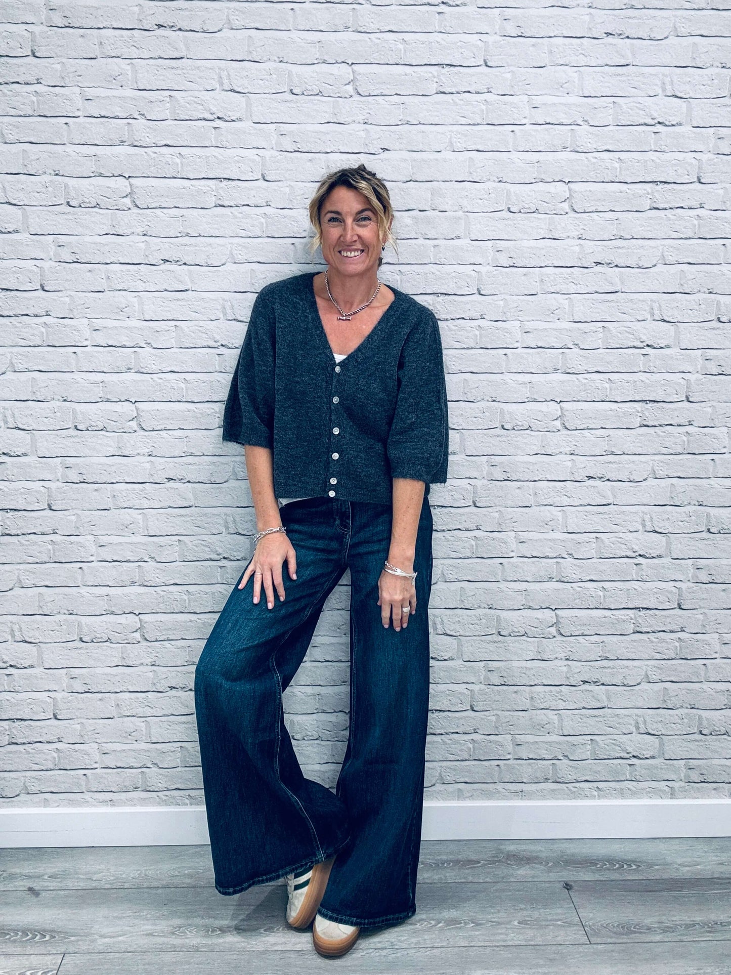 Shoreditch Palazzo Jeans | Indigo Wash