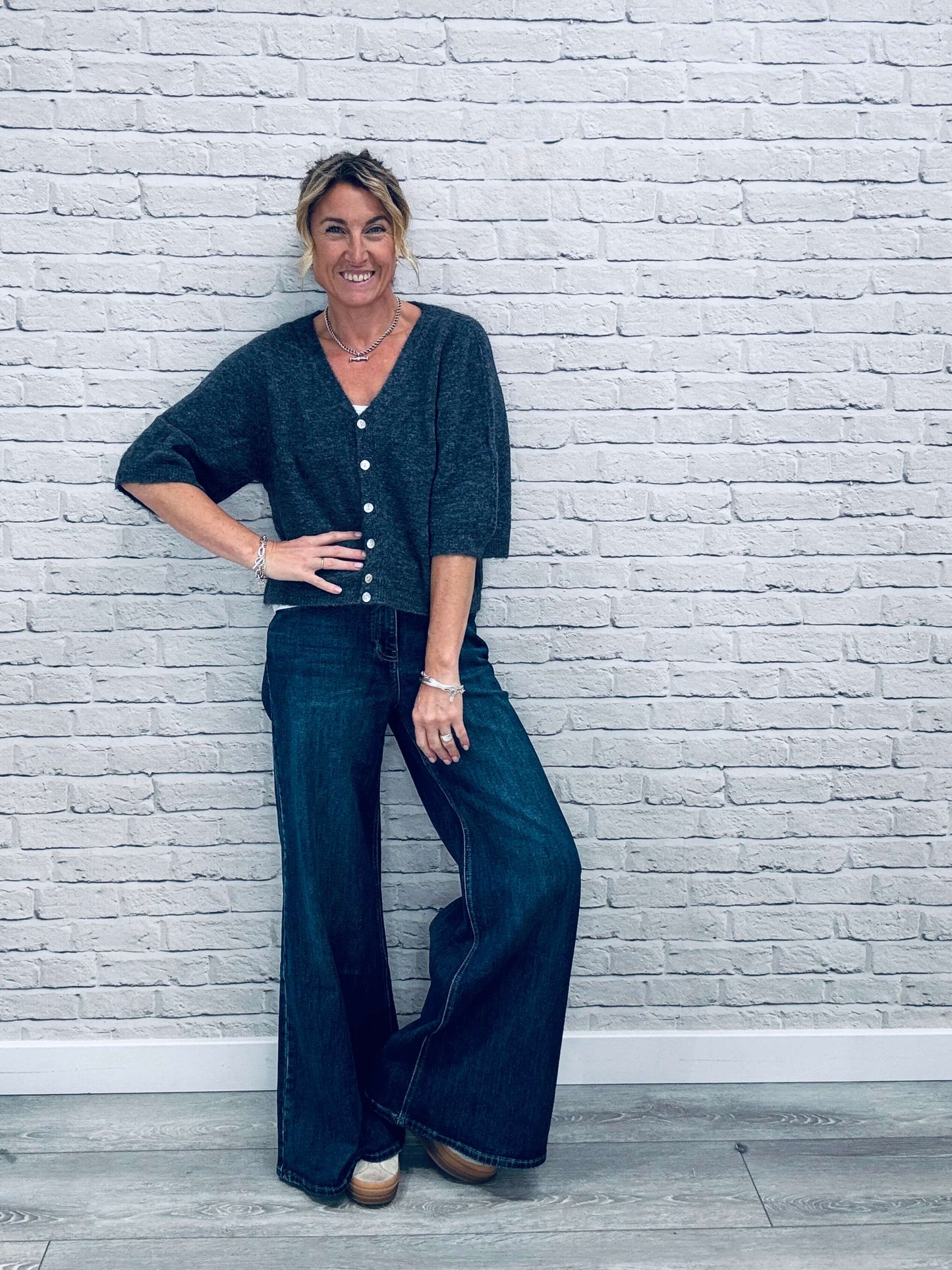 Shoreditch Palazzo Jeans | Indigo Wash