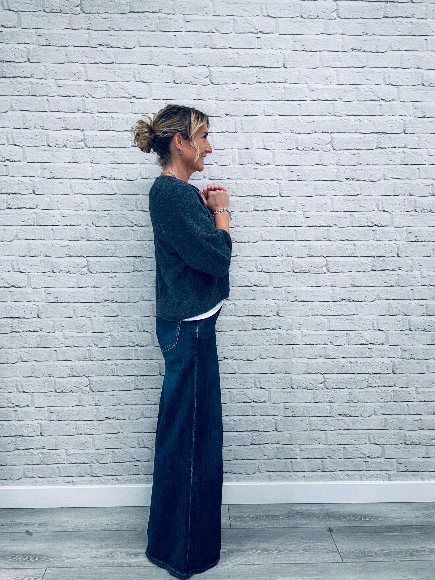Shoreditch Palazzo Jeans | Indigo Wash