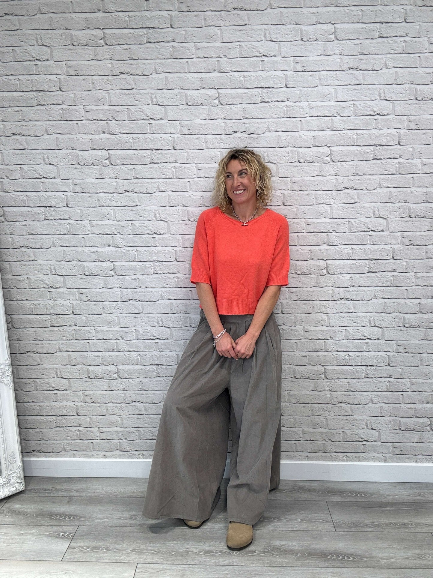 Soho Cord Palazzos | Mocha