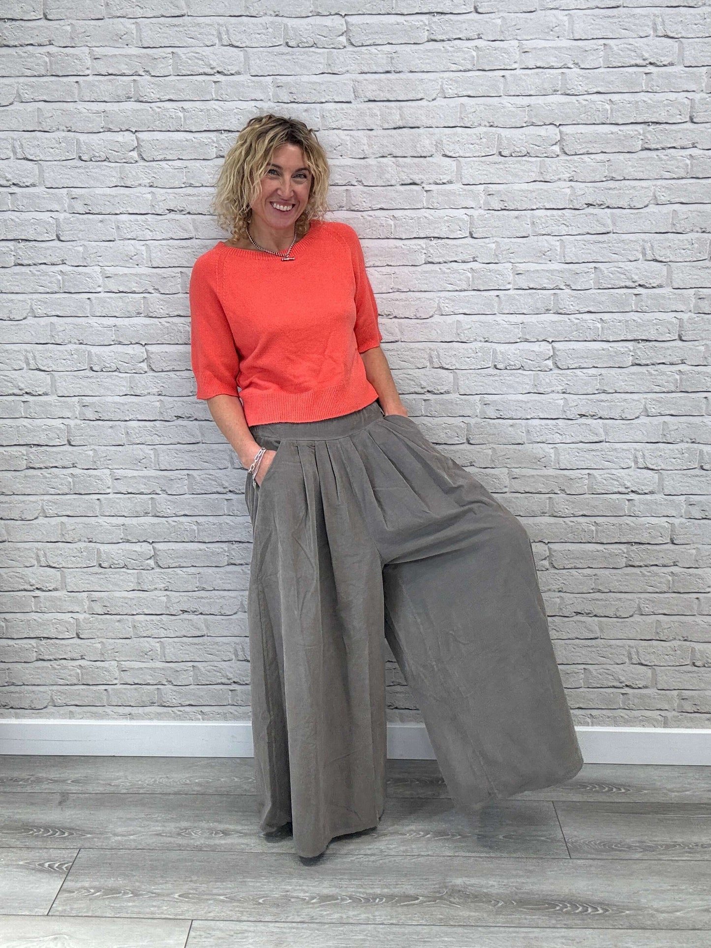 Soho Cord Palazzos | Mocha