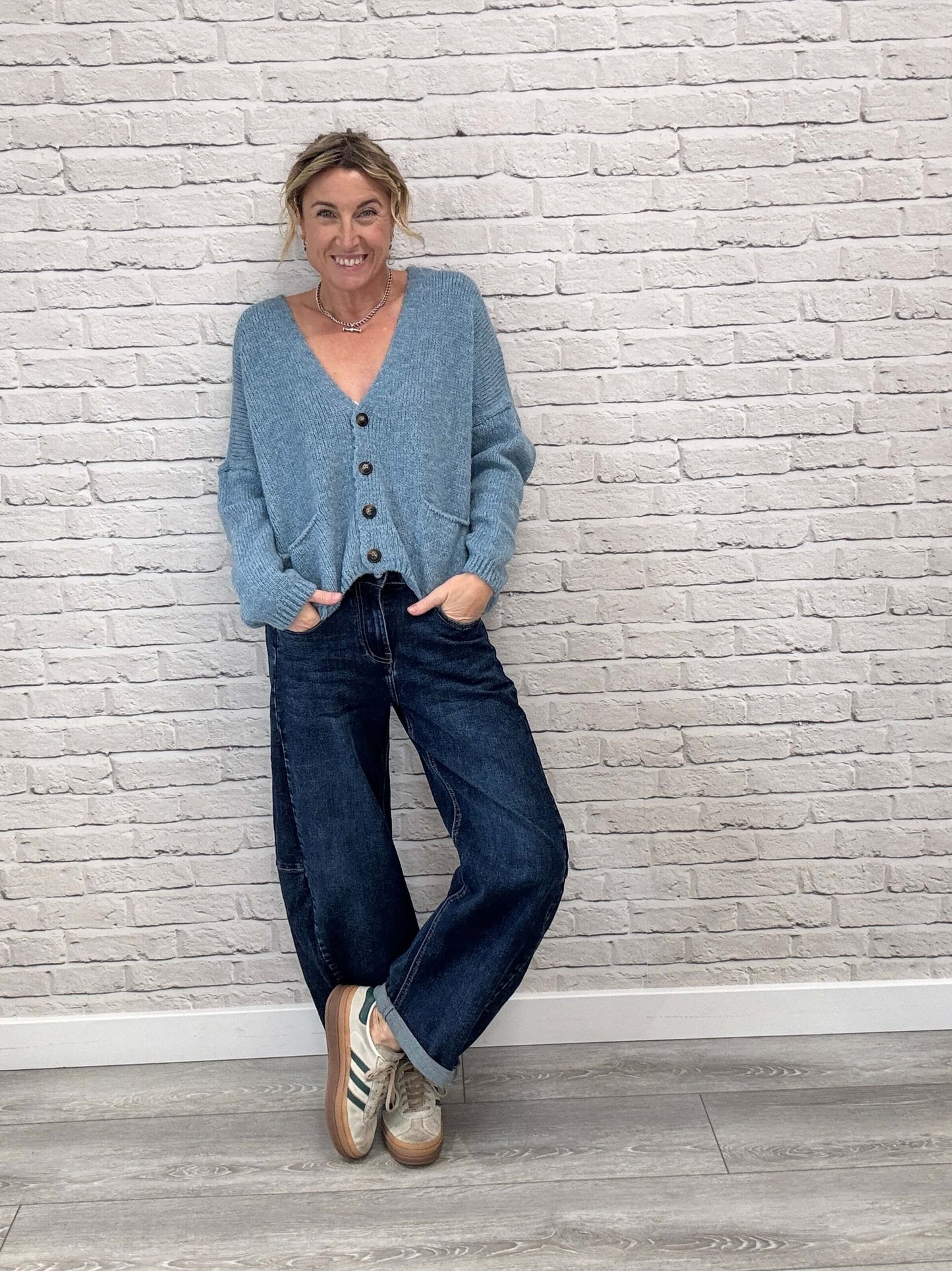Fleurs Cardigan | Lago Blue