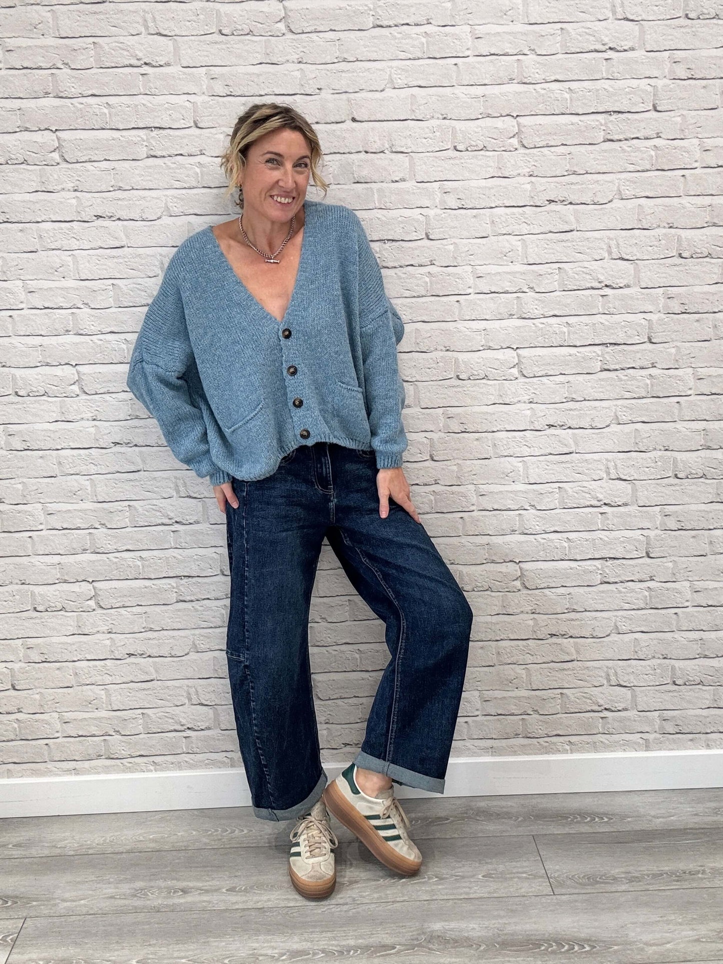 Fleurs Cardigan | Lago Blue