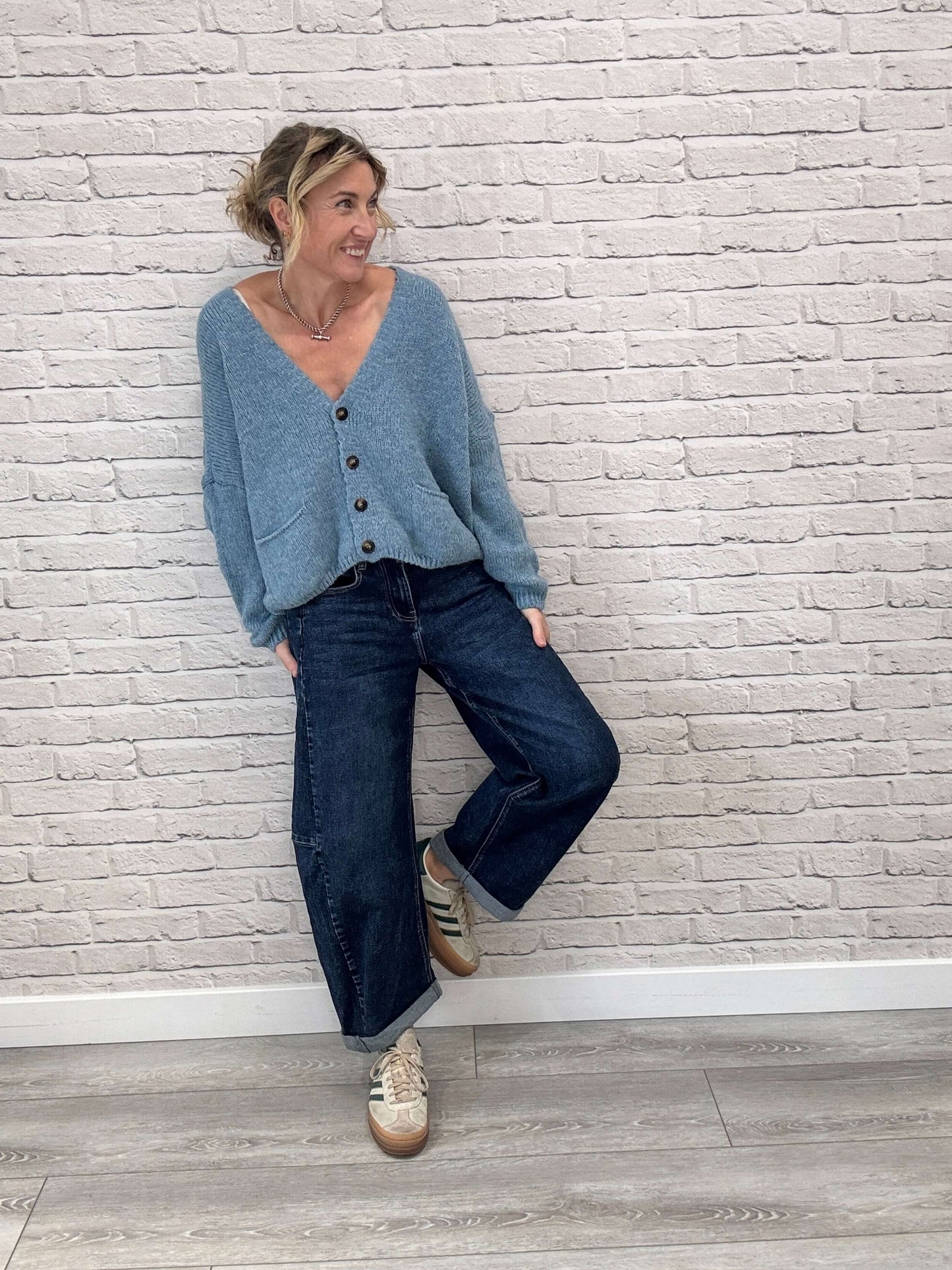 Fleurs Cardigan | Lago Blue