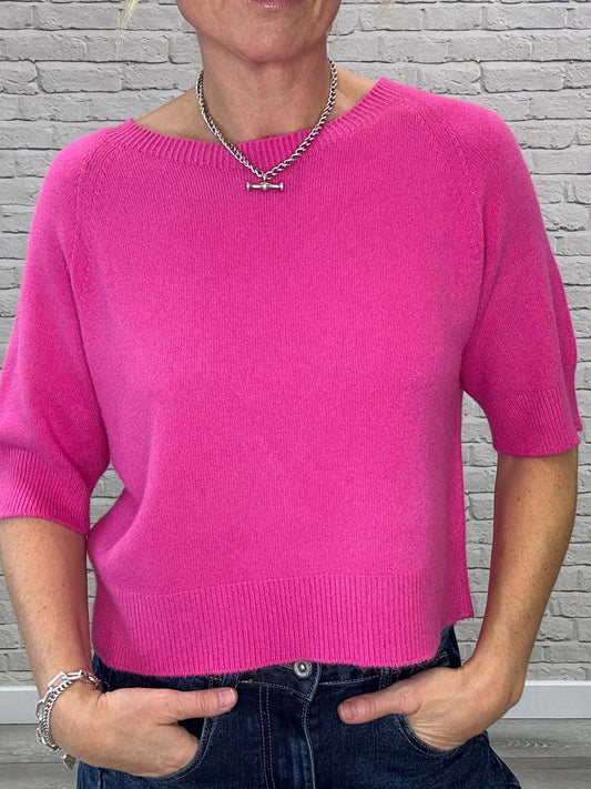 Charlotte Knit | Fuchsia