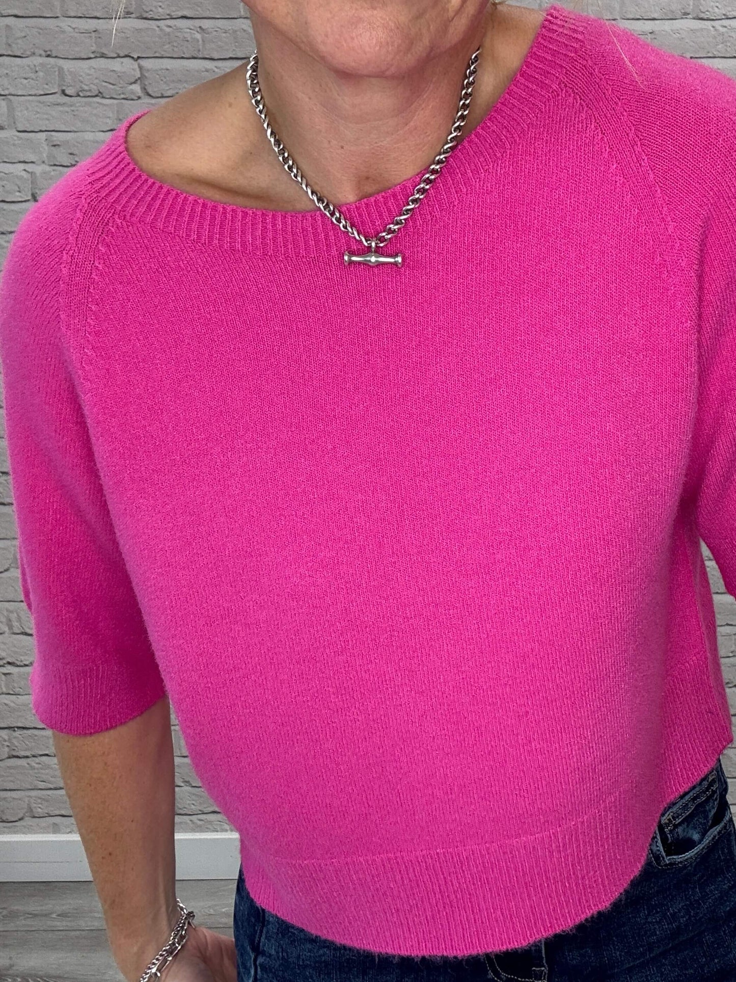 Charlotte Knit | Fuchsia