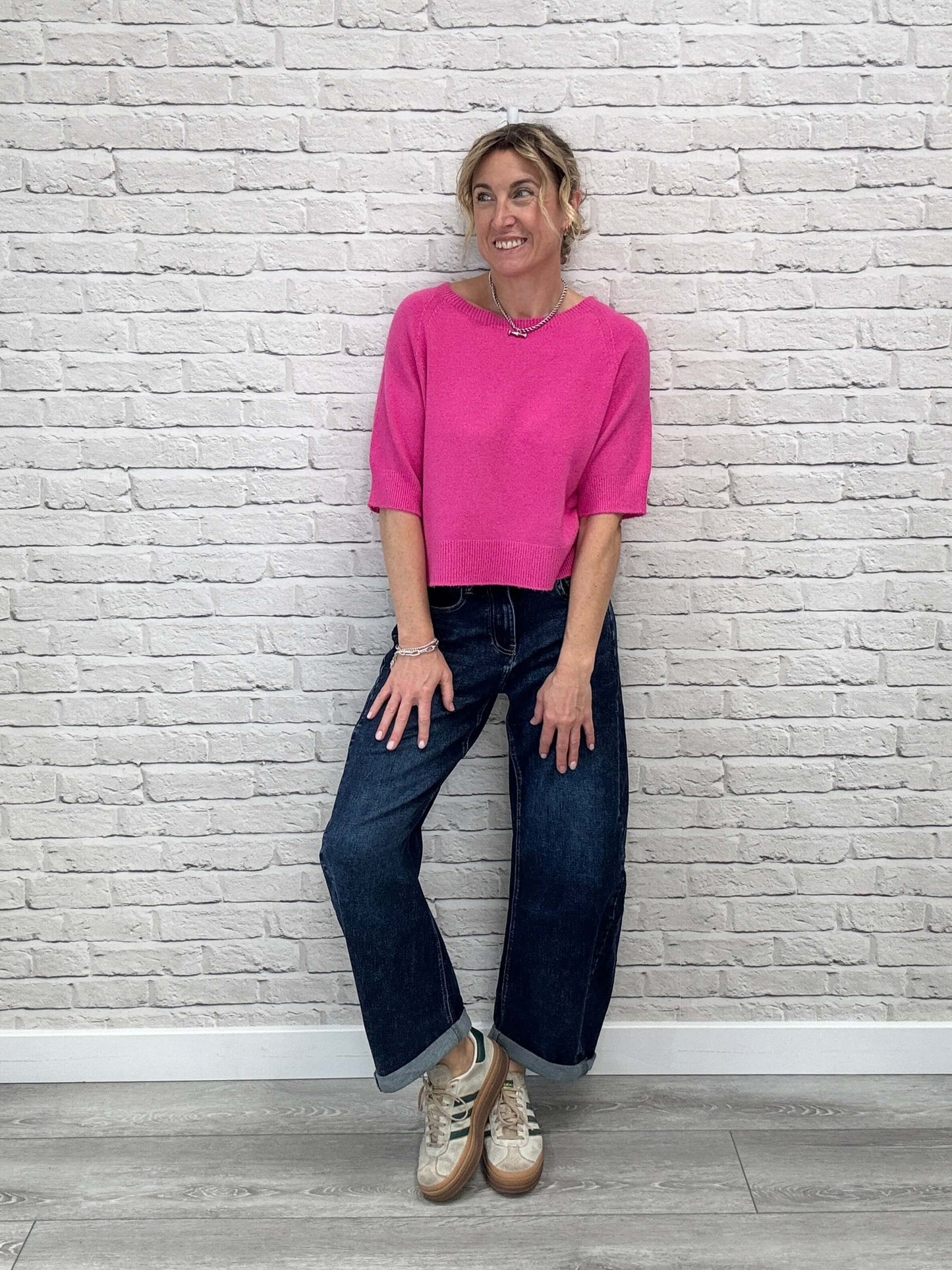 Charlotte Knit | Fuchsia