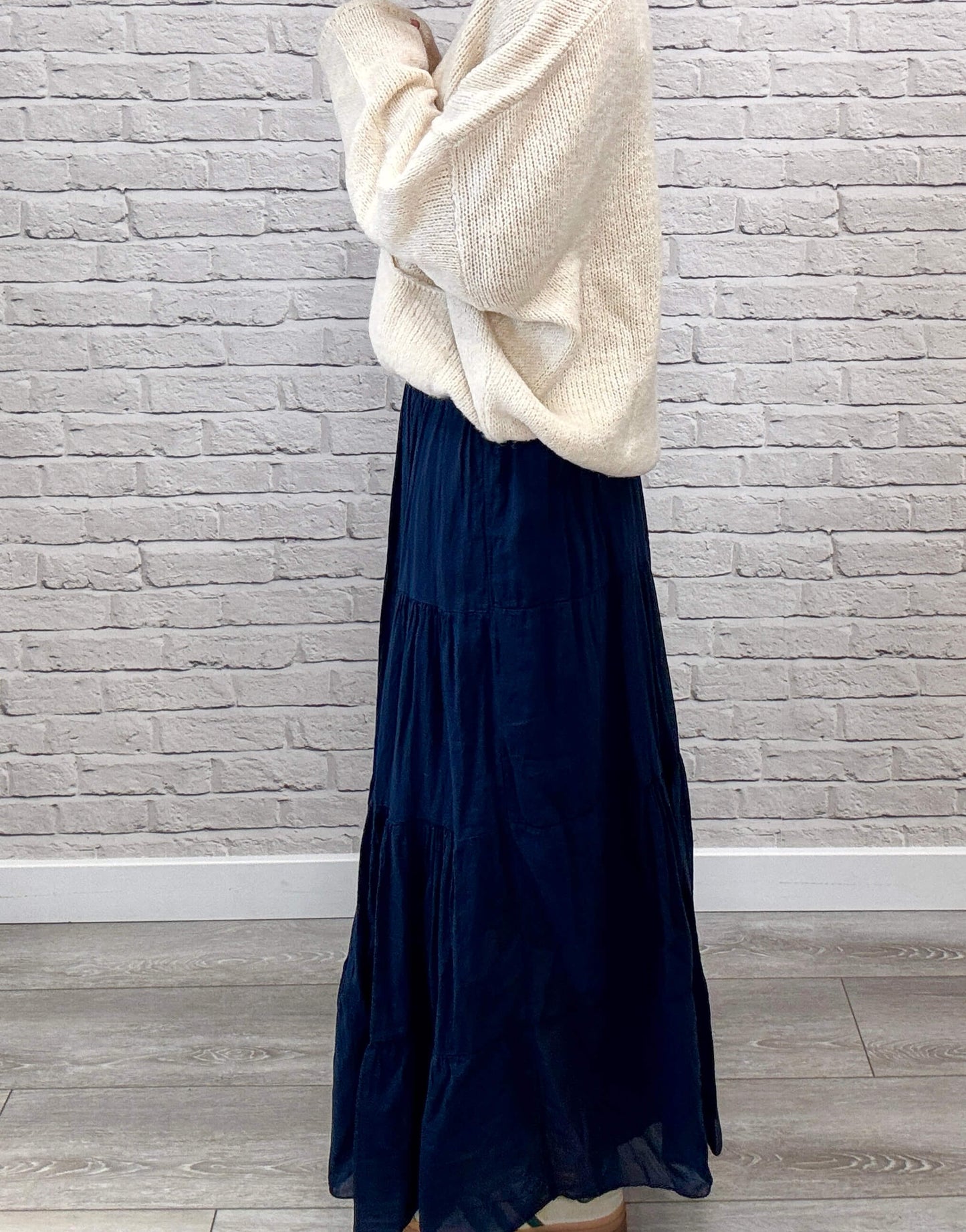 Mabel Maxi Skirt | Navy