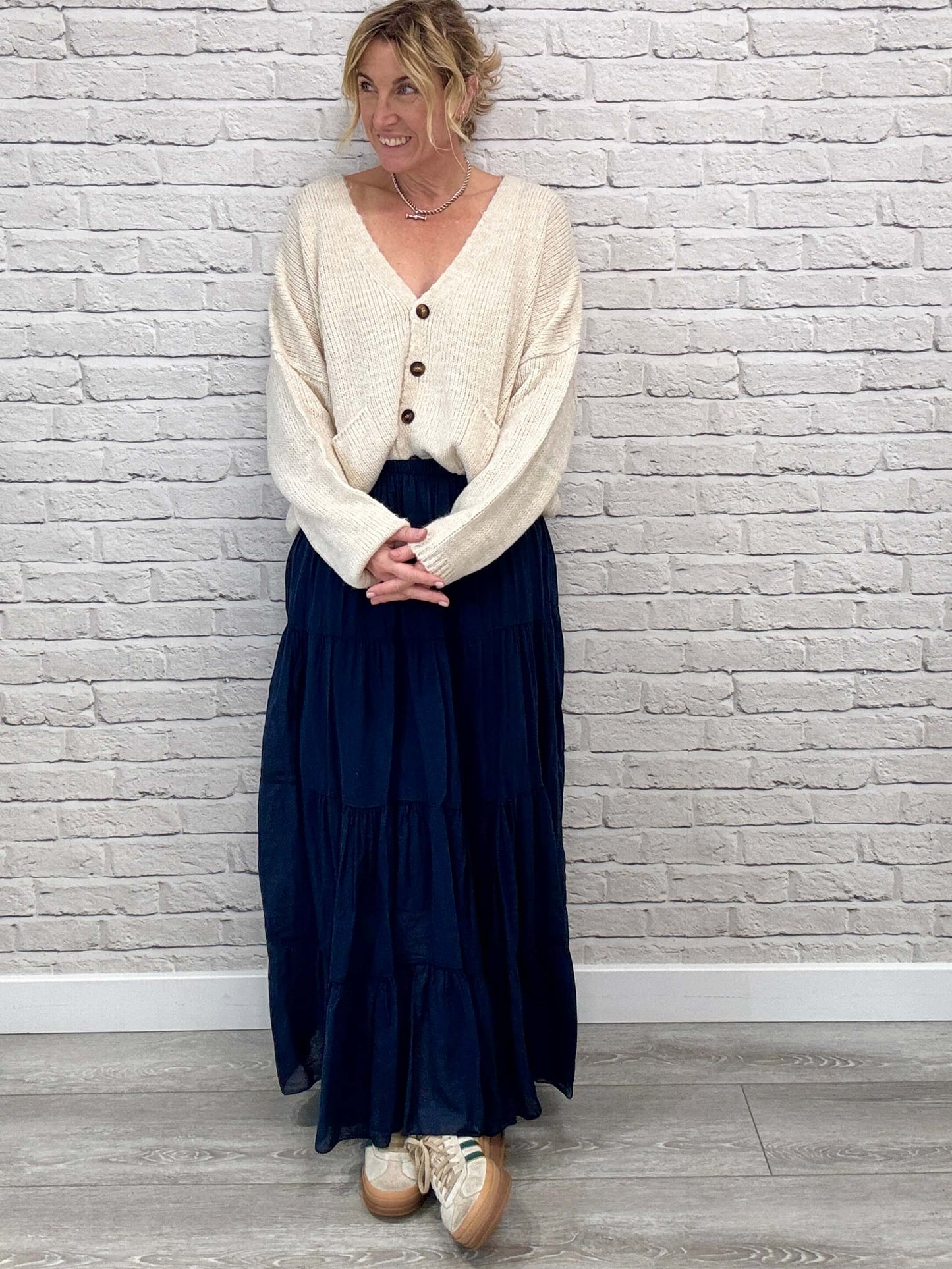 Mabel Maxi Skirt | Navy
