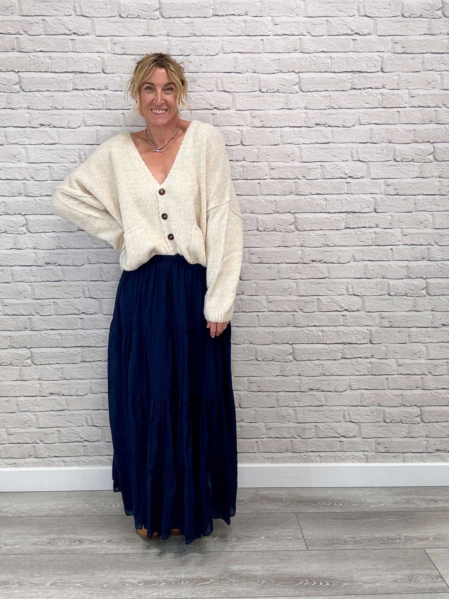 Mabel Maxi Skirt | Navy