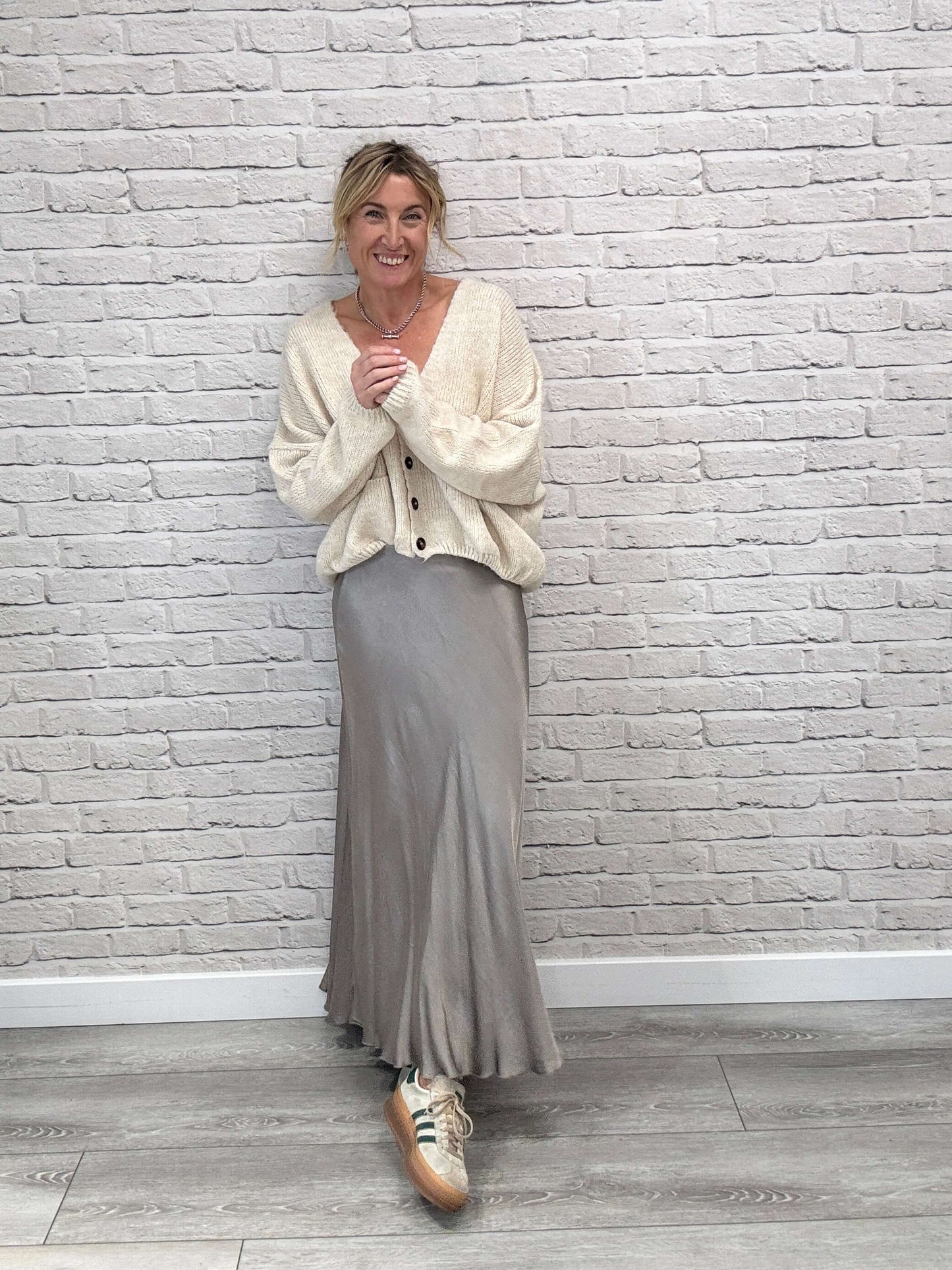 Orla Satin Slip Skirt | Mocha