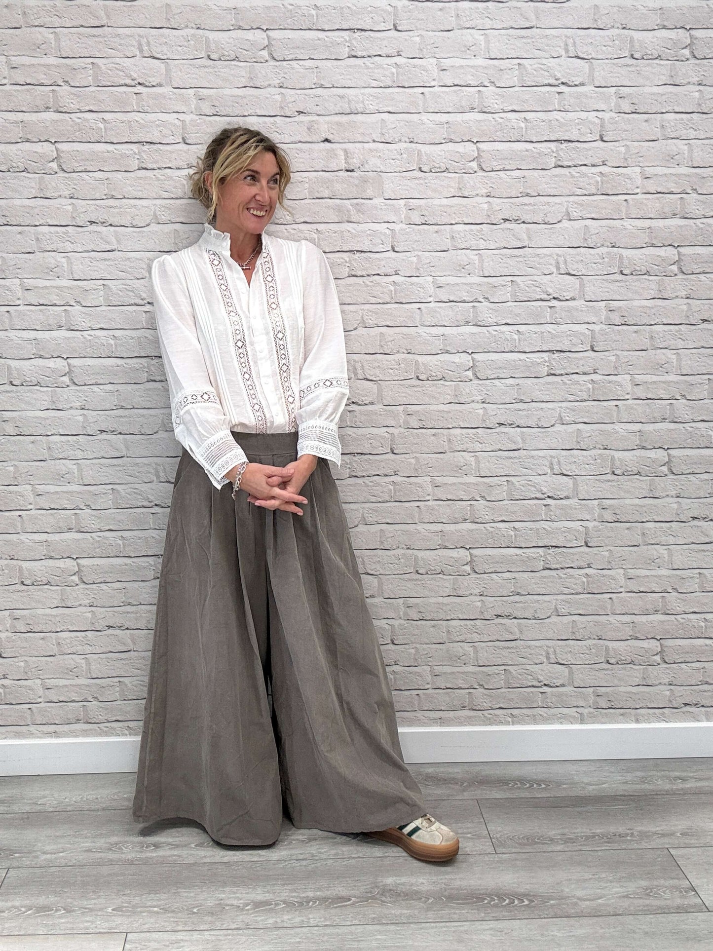 Soho Cord Palazzos | Mocha