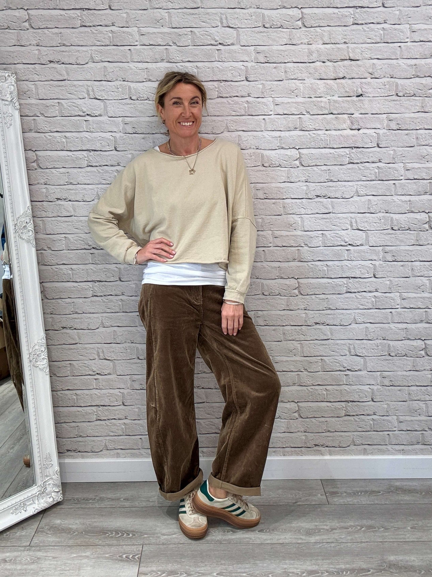 Maeve Sweatshirt | Almond Milk